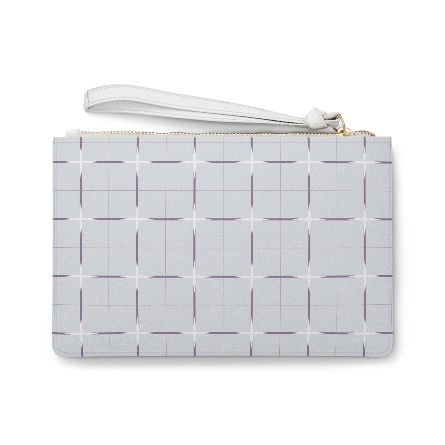 Clutch Bag - Stylish Purple Accent Pattern