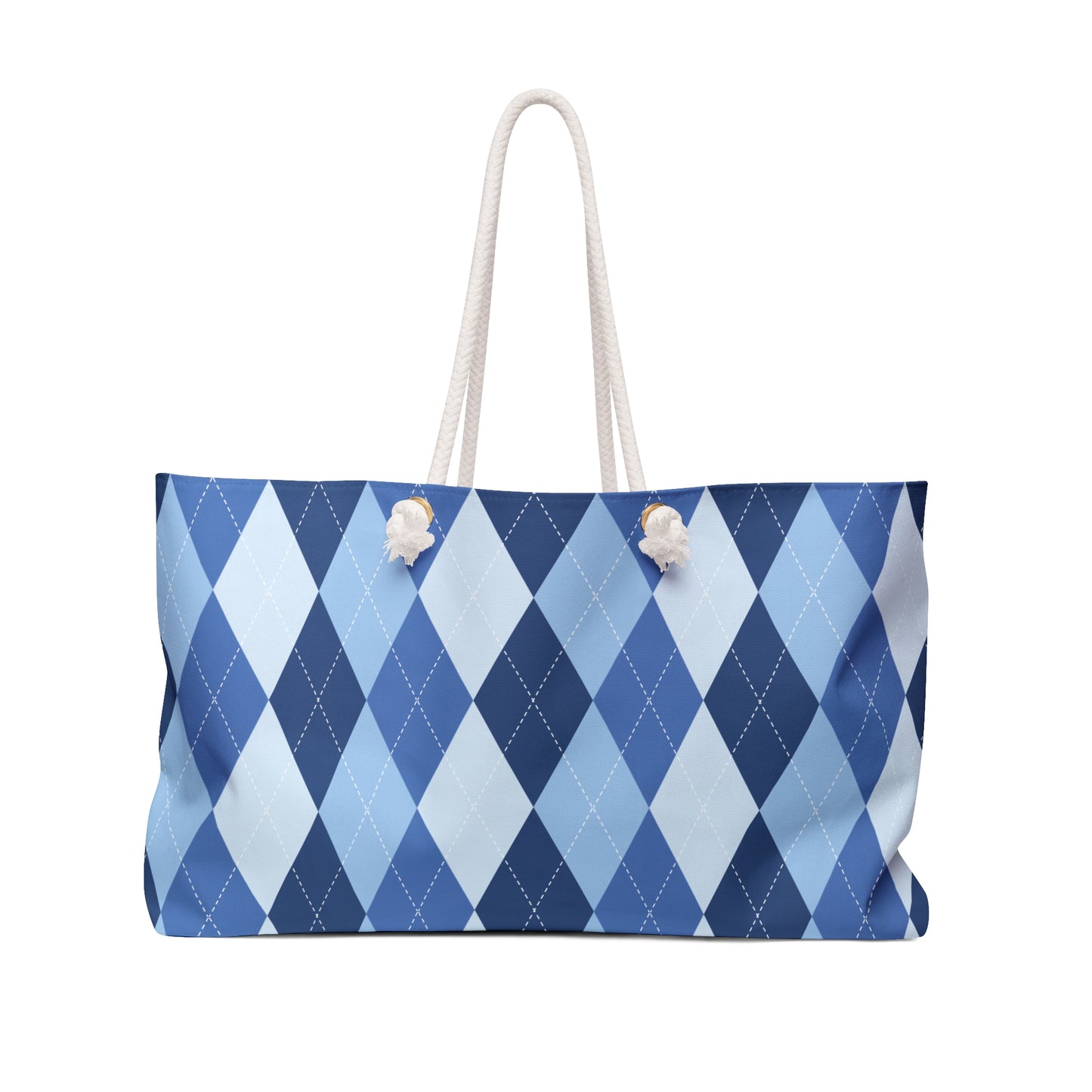 Weekender Bag - Blue Argyle