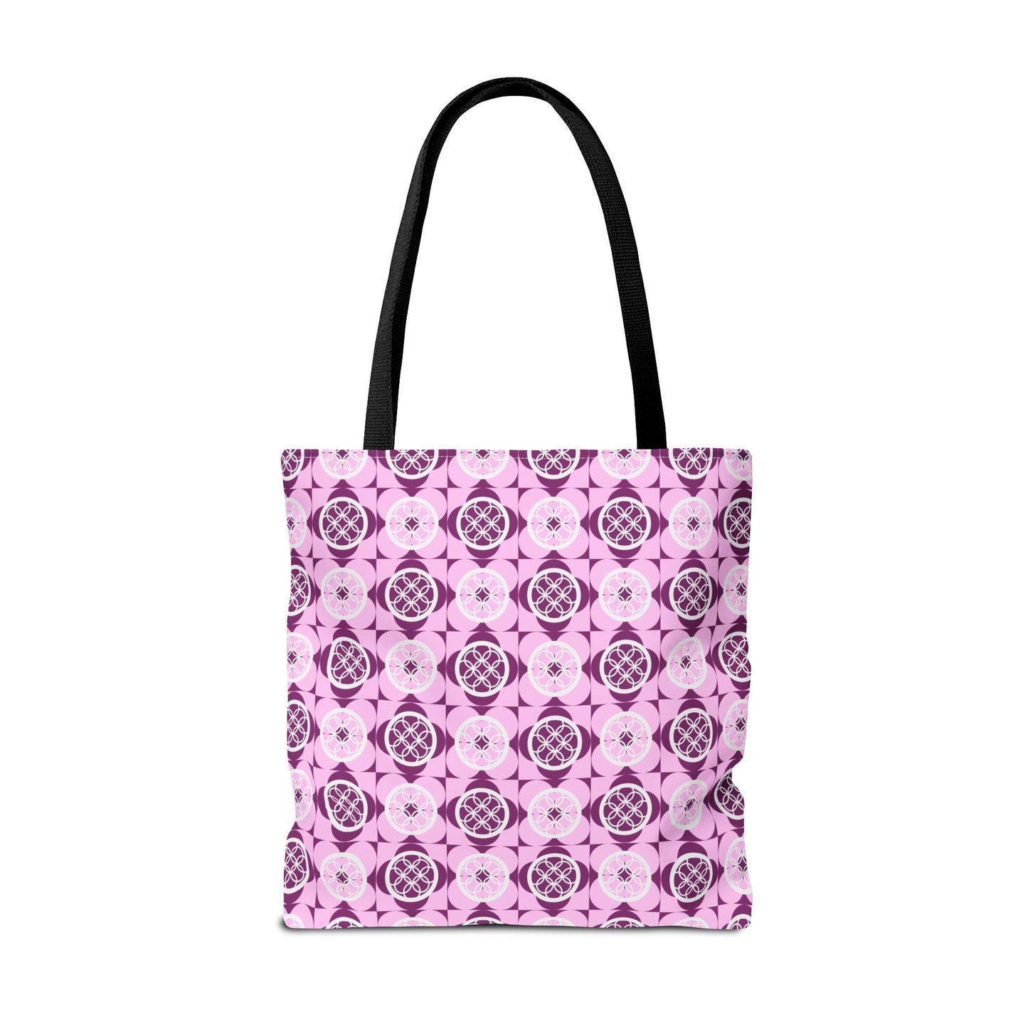 Classic Tote - Vibrant Pink Geometric Floral