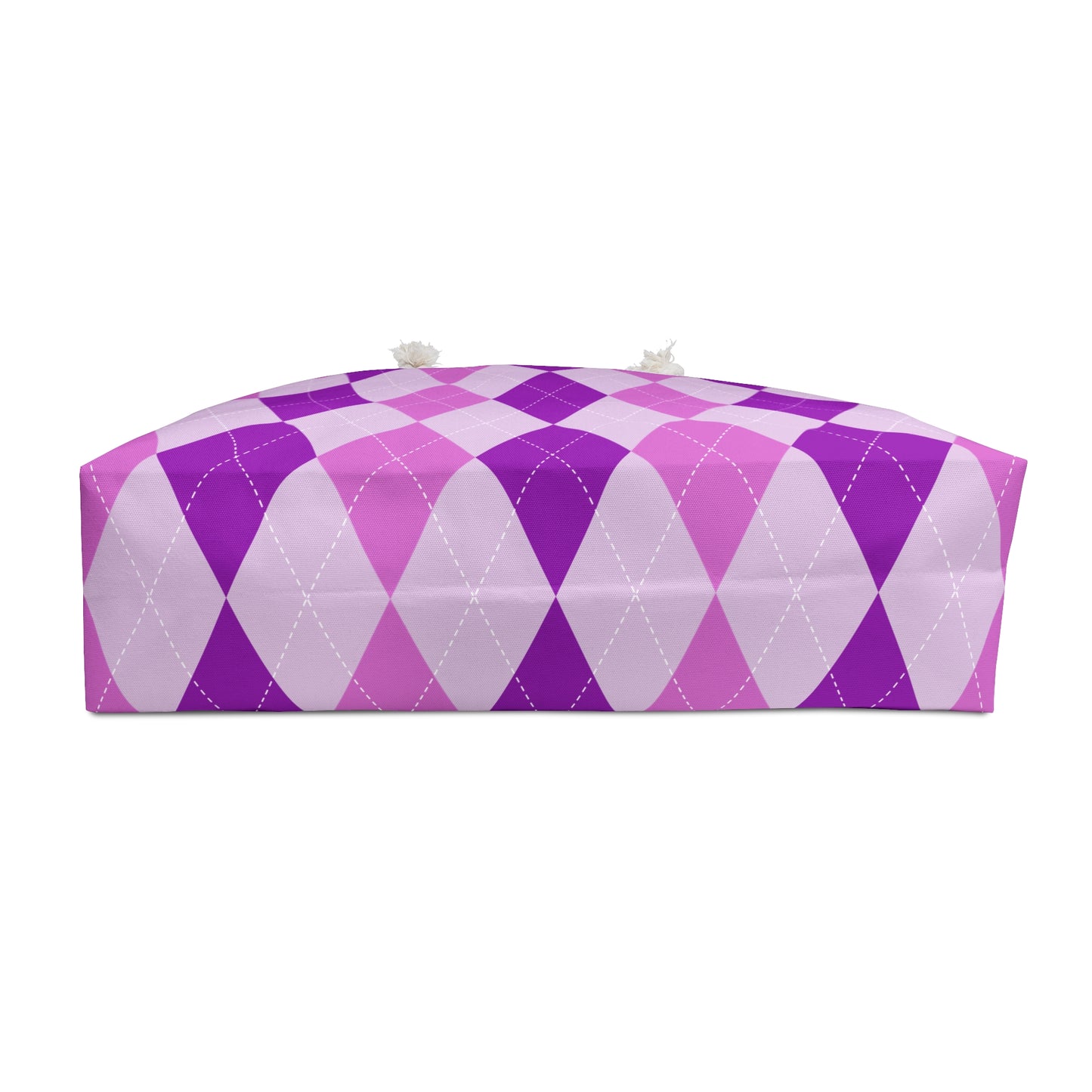 Weekender Bag - Purple and Pink Argyle