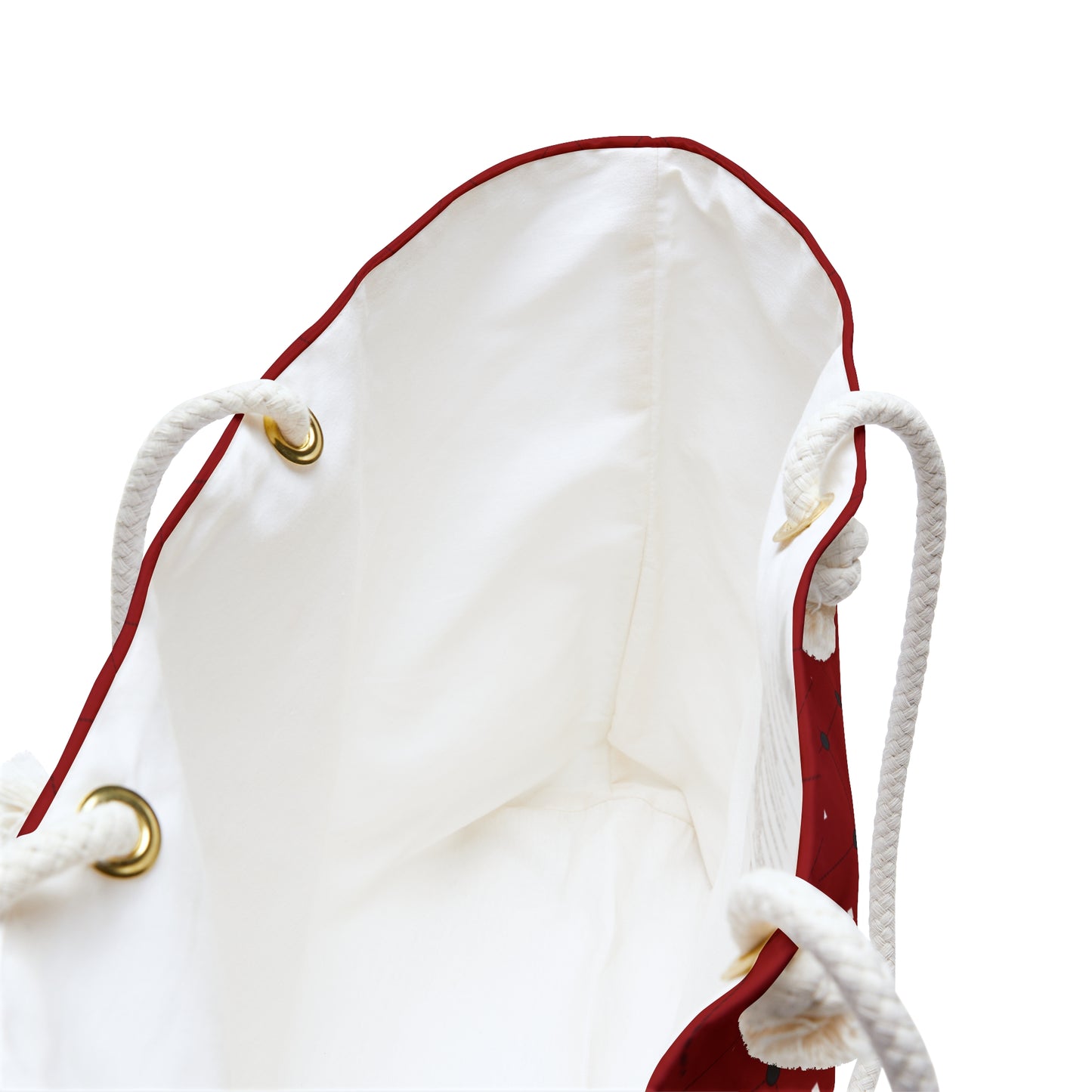 Weekender Bag - Red with Black Tuft-look