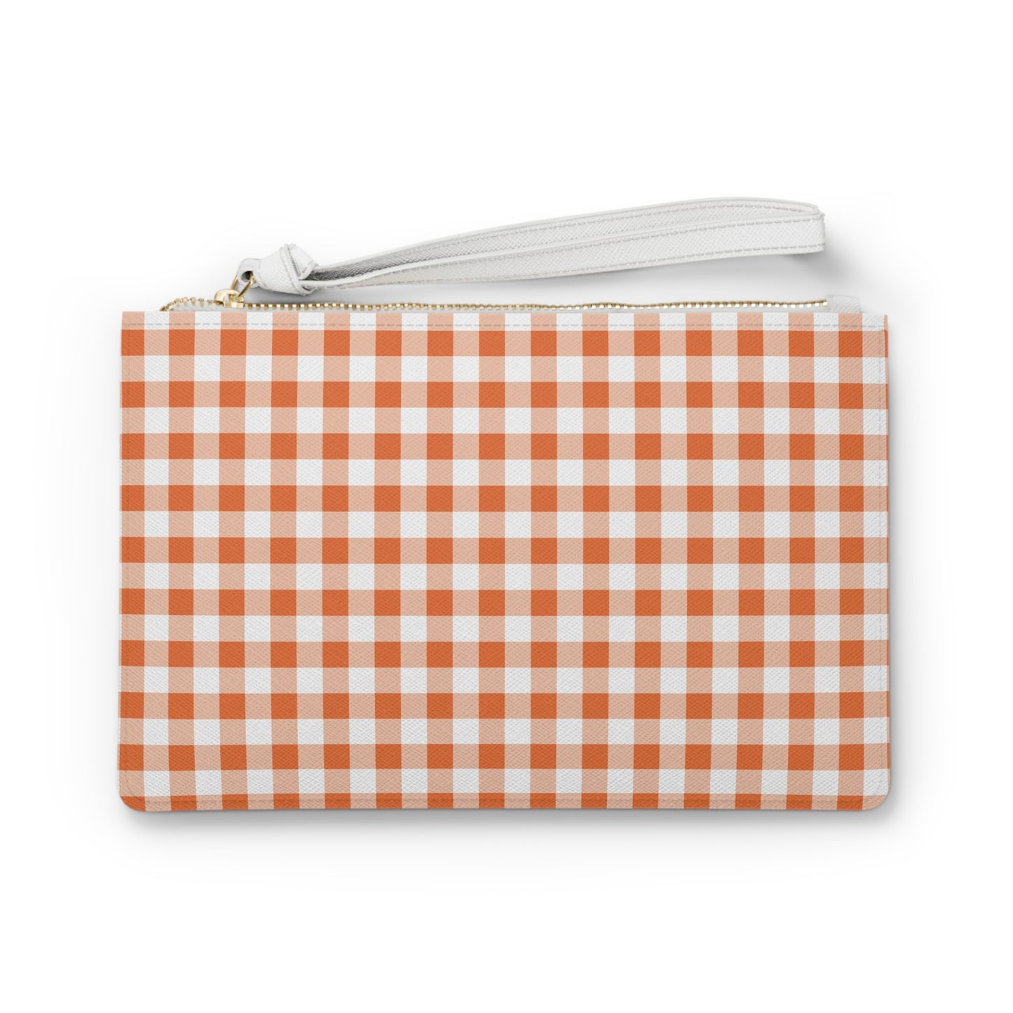 Clutch Bag - Orange Plaid