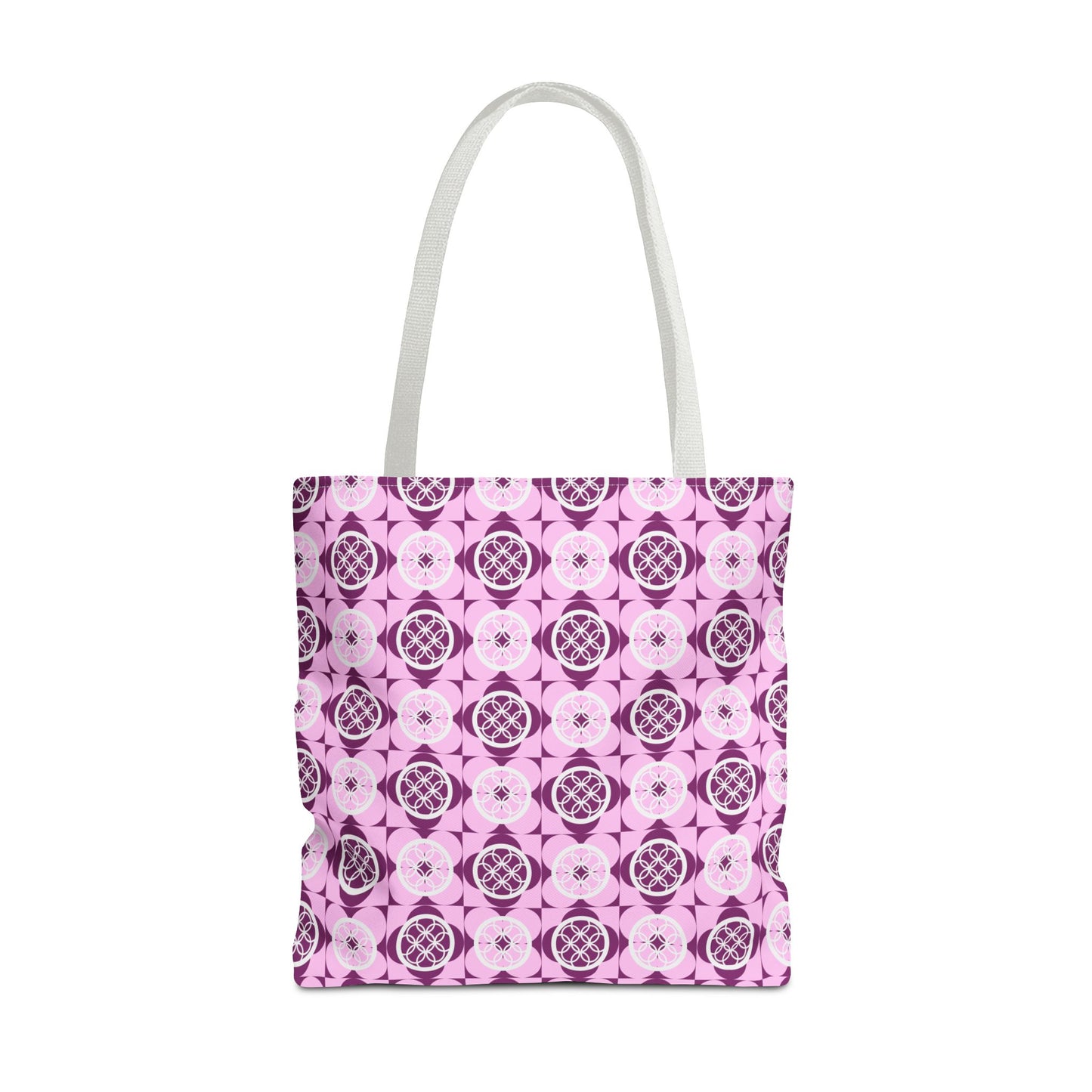Classic Tote - Vibrant Pink Geometric Floral