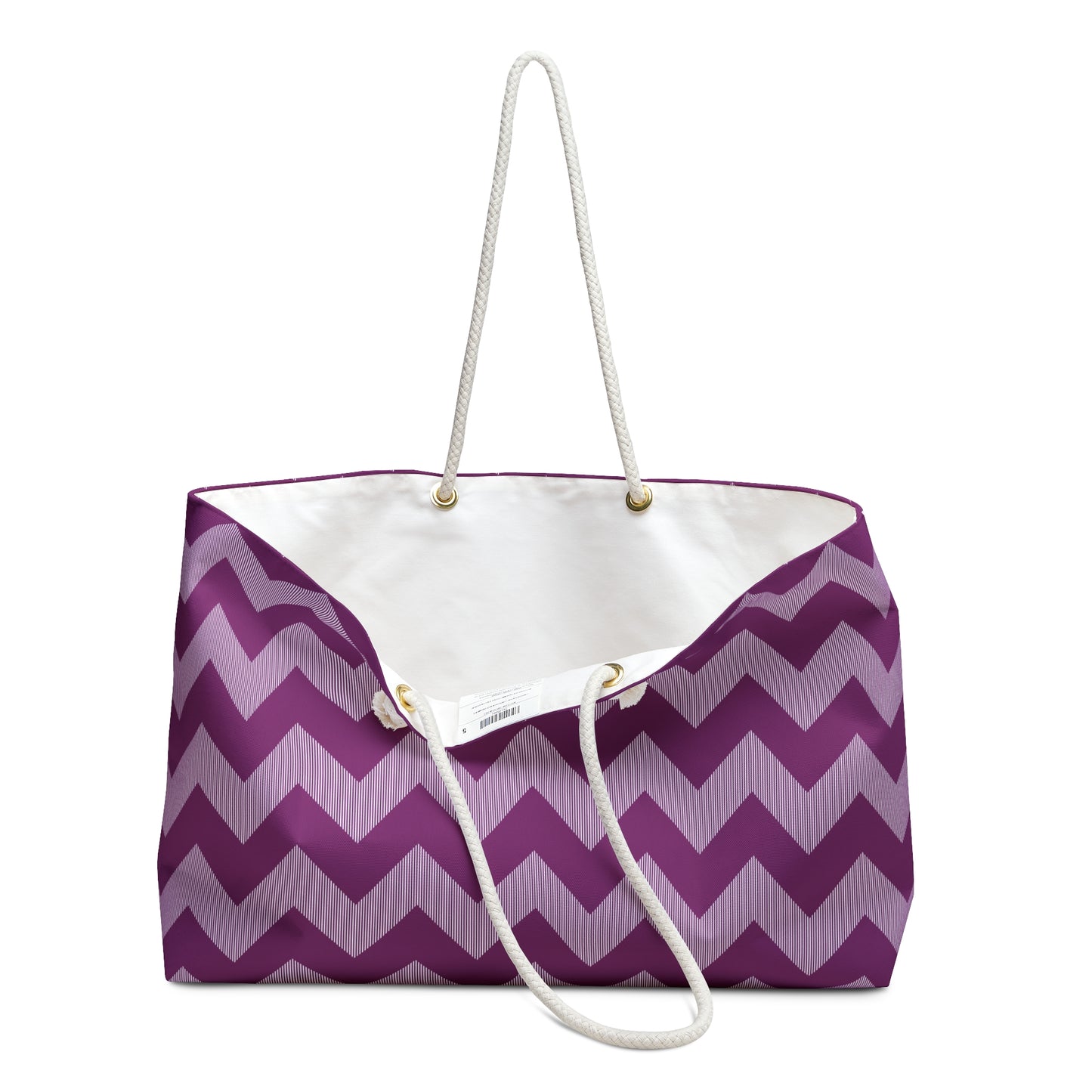 Weekender Bag - Chic Purple Zigzag