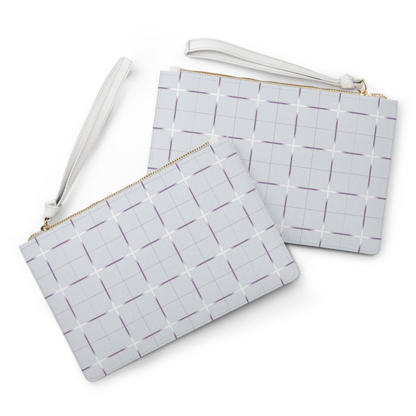 Clutch Bag - Stylish Purple Accent Pattern