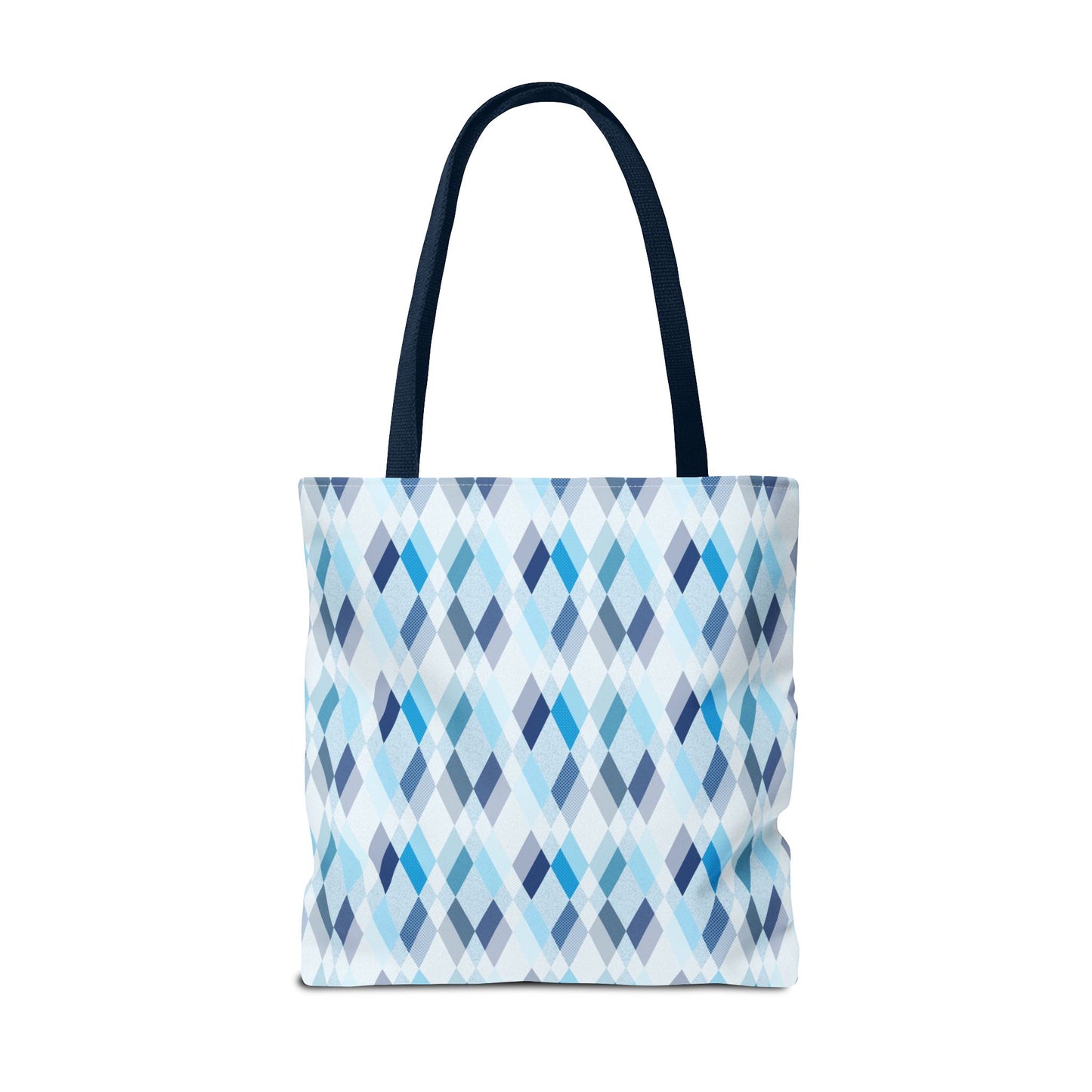 Classic Tote - Stylish Blue Argyle Inspired
