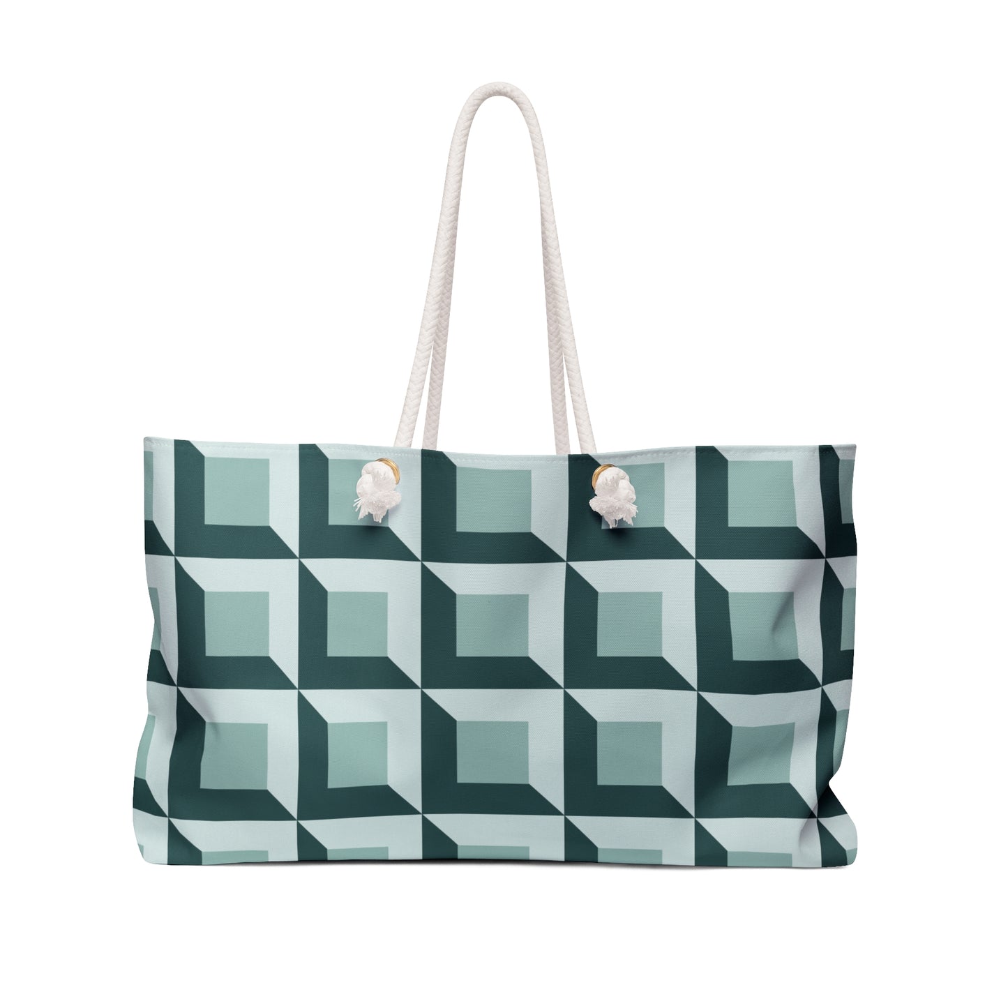Geometric Pattern Weekender Bag - Stylish Travel Companion for Getaways
