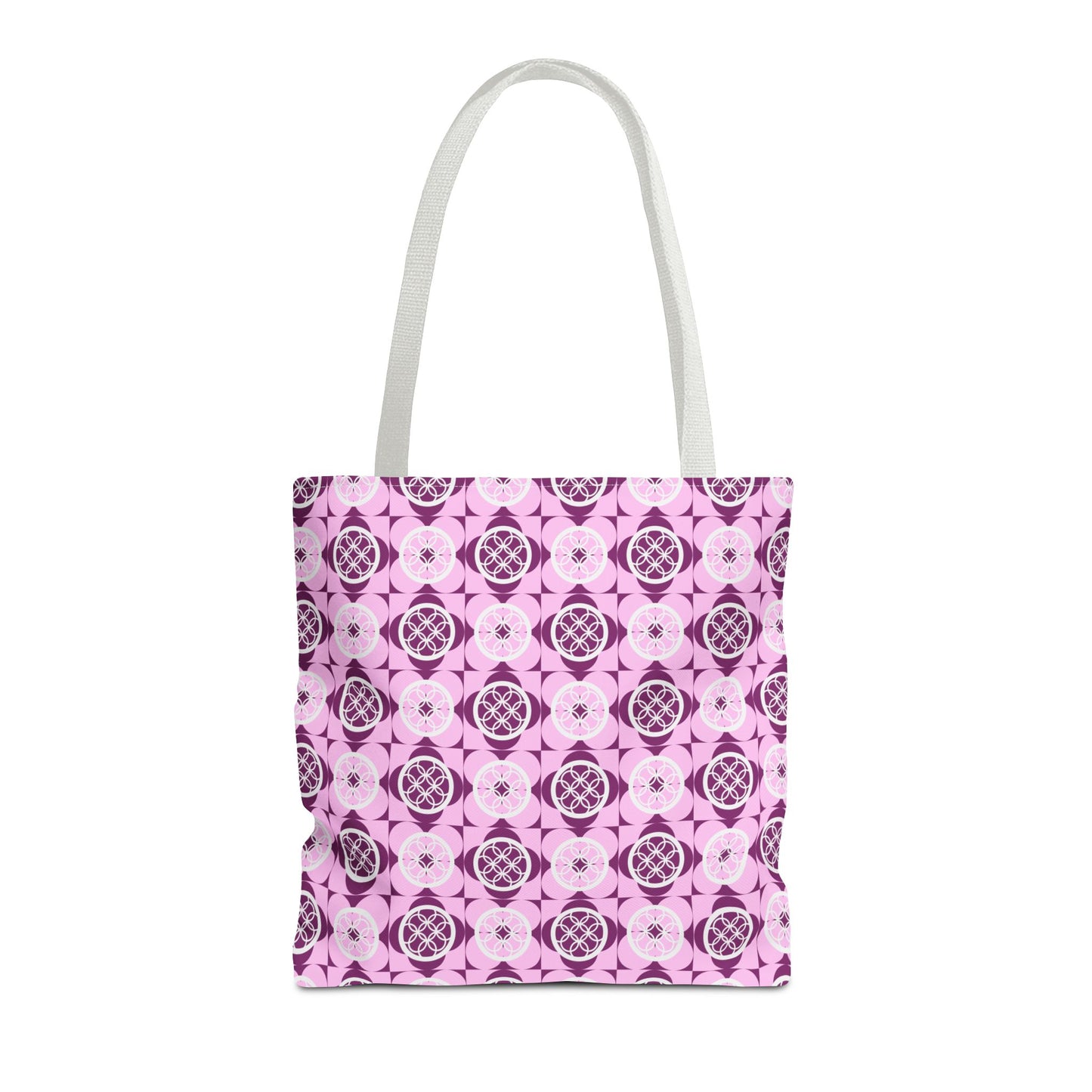 Classic Tote - Vibrant Pink Geometric Floral