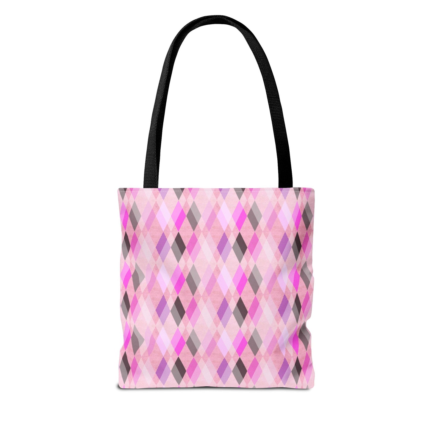 Classic Tote - Chic Pink Argyle Inspired