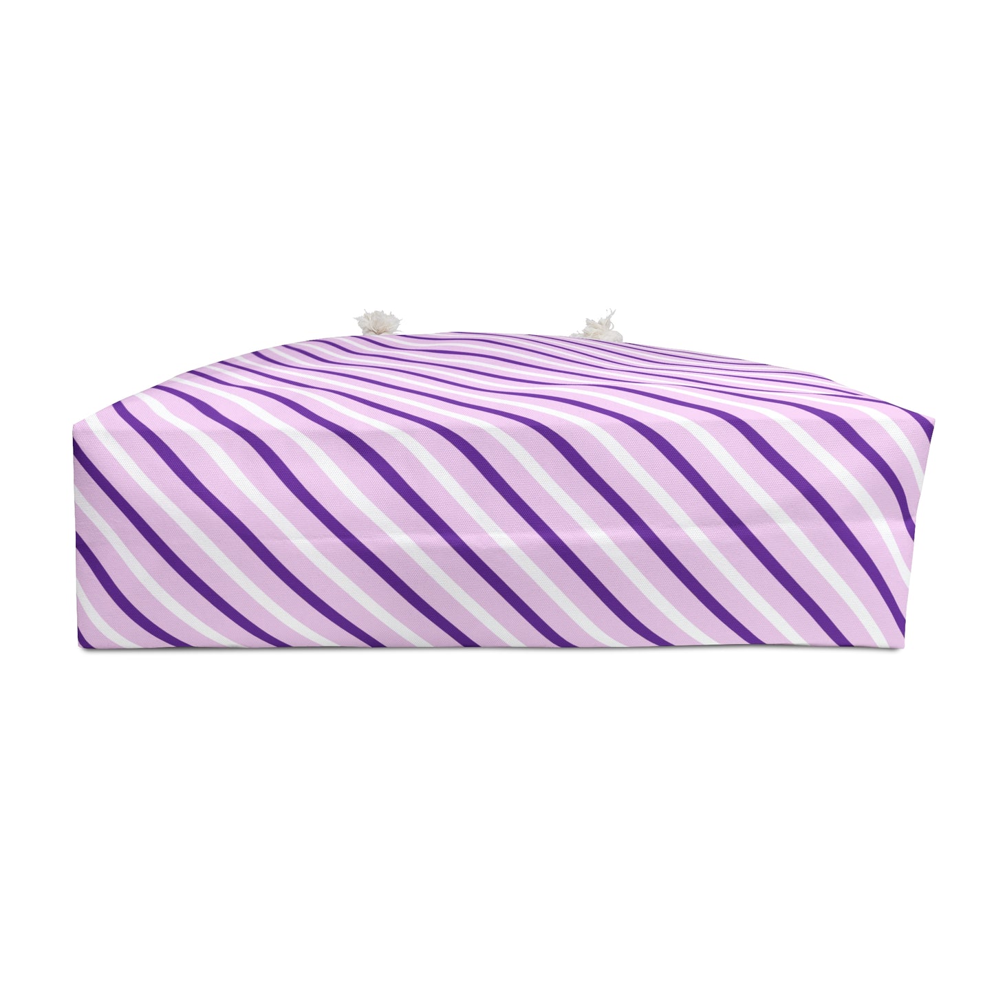 Weekender Bag - Purple and White Diagonal Stripes