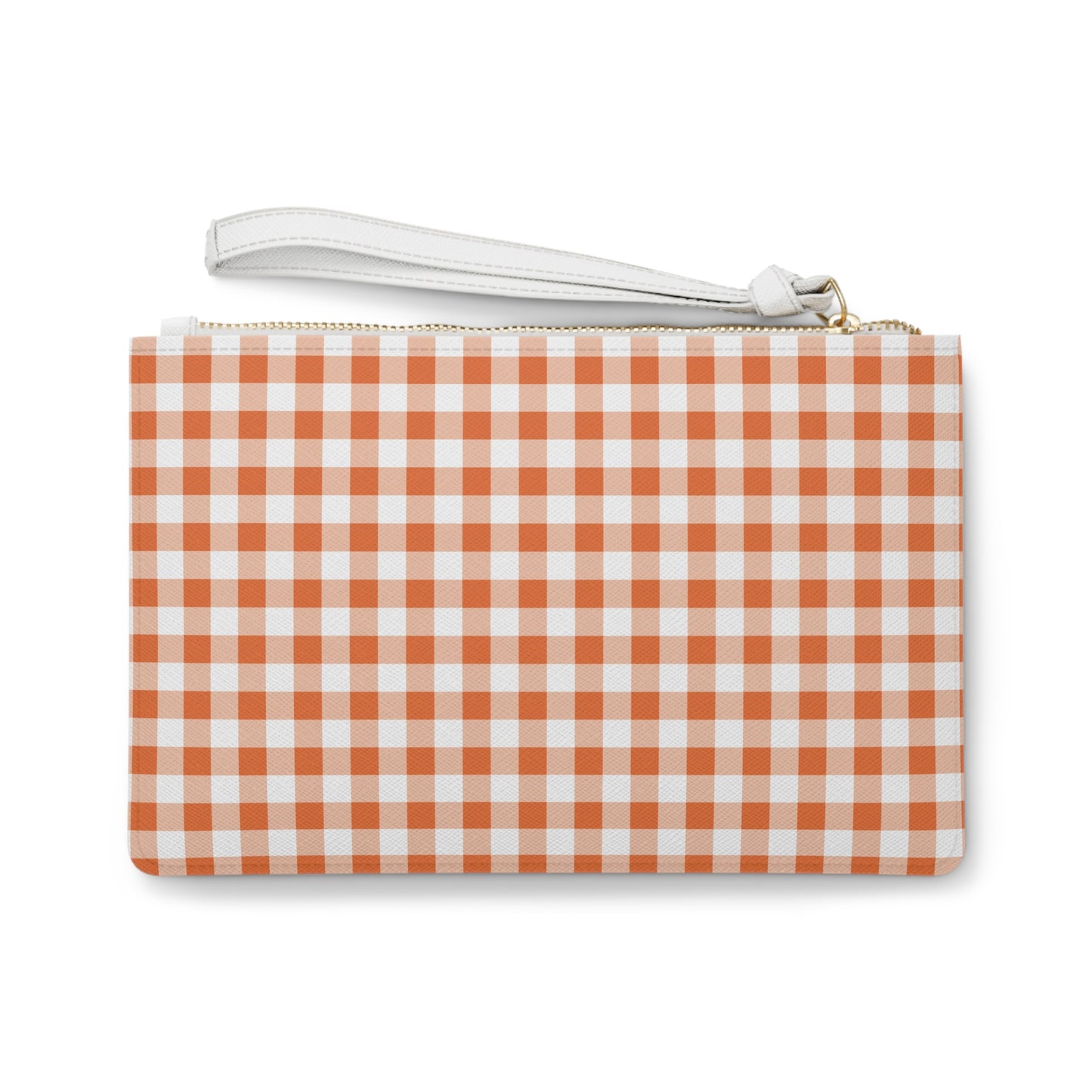 Clutch Bag - Orange Plaid