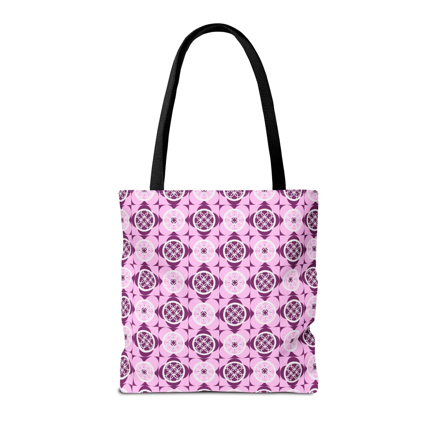 Classic Tote - Vibrant Pink Geometric Floral