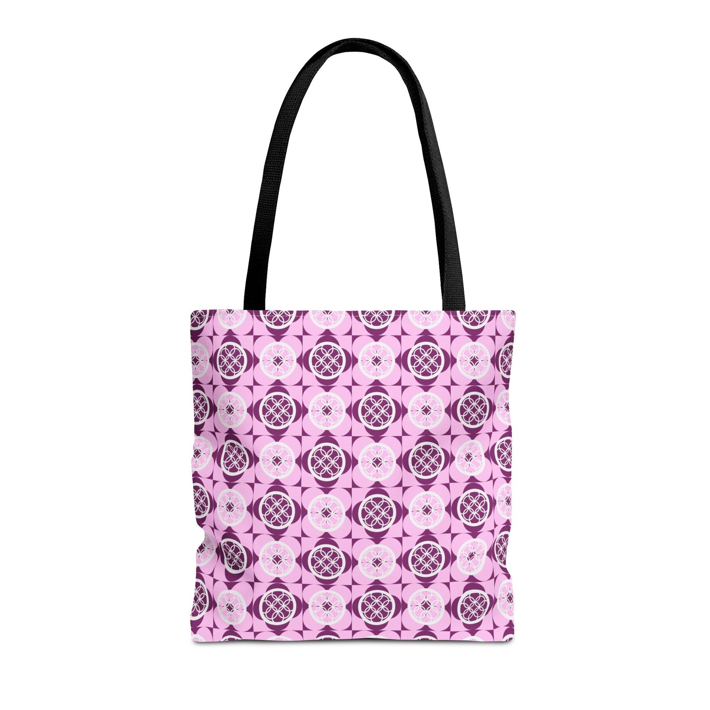 Classic Tote - Vibrant Pink Geometric Floral
