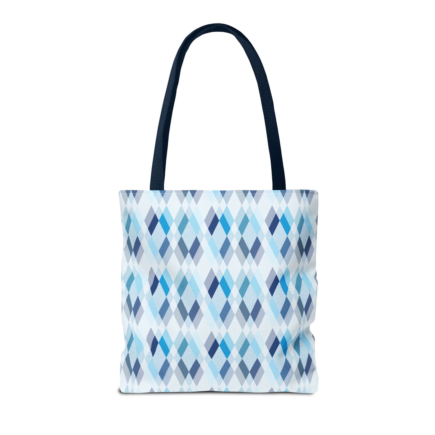 Classic Tote - Stylish Blue Argyle Inspired