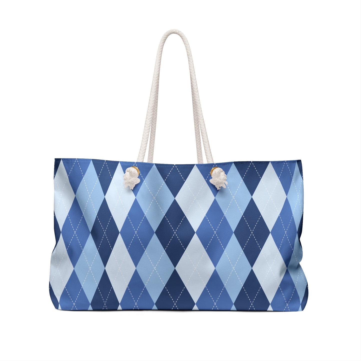 Weekender Bag - Blue Argyle