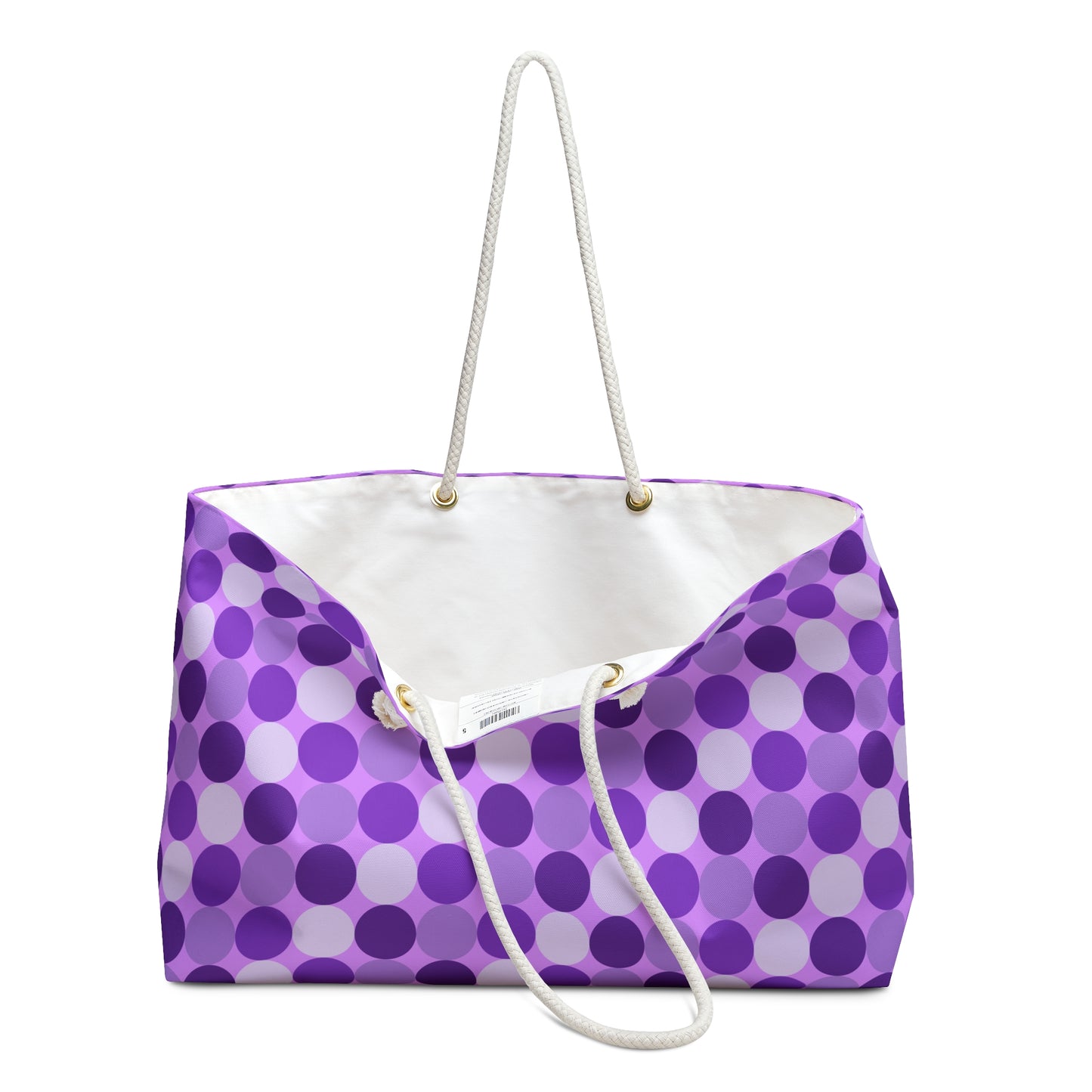 Fun Polka Dot Weekender Bag - Stylish Travel Tote for Weekend Getaways