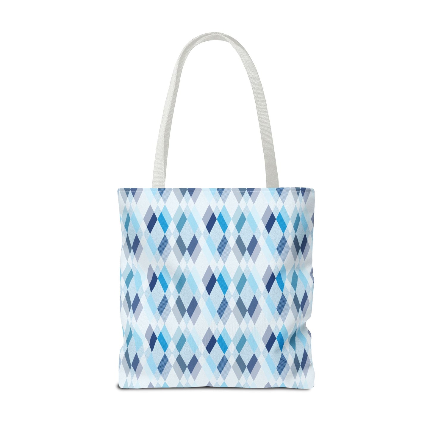 Classic Tote - Stylish Blue Argyle Inspired