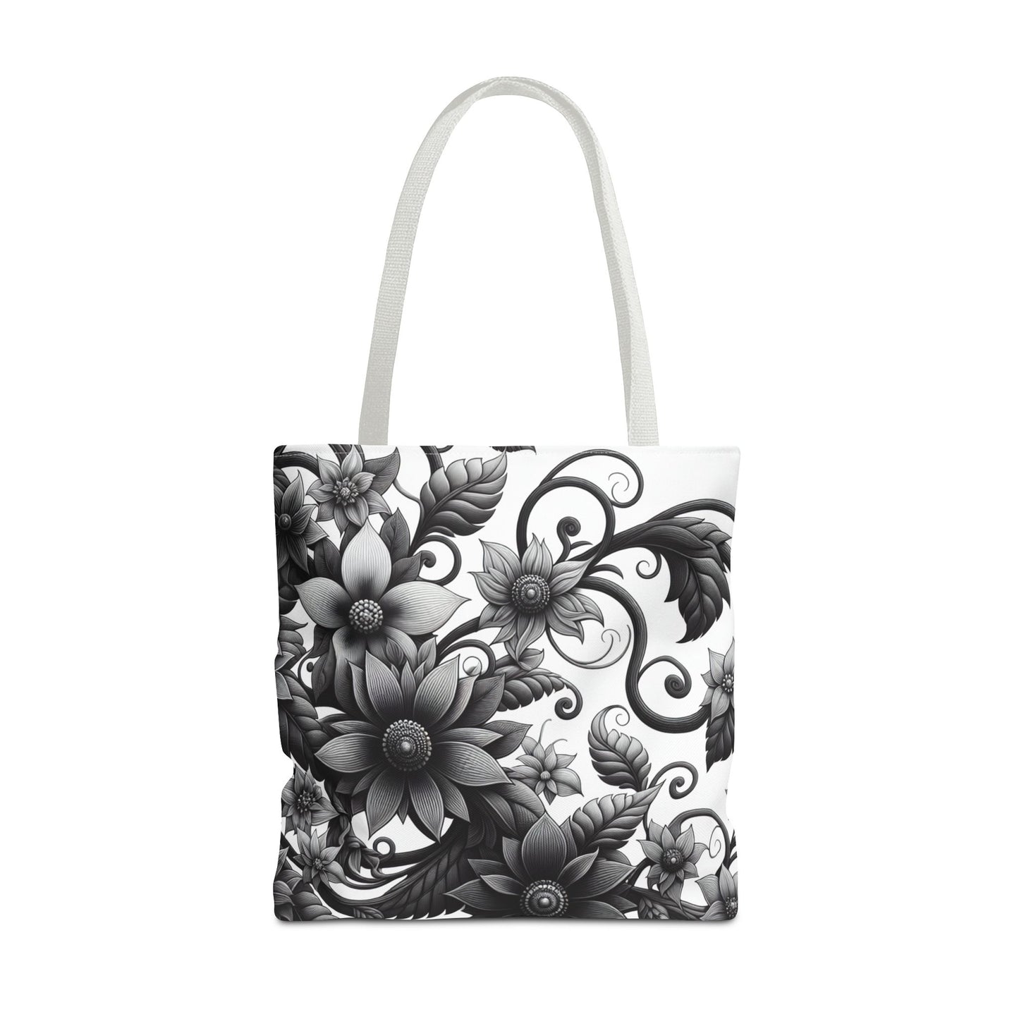 Classic Tote - Black and White Floral