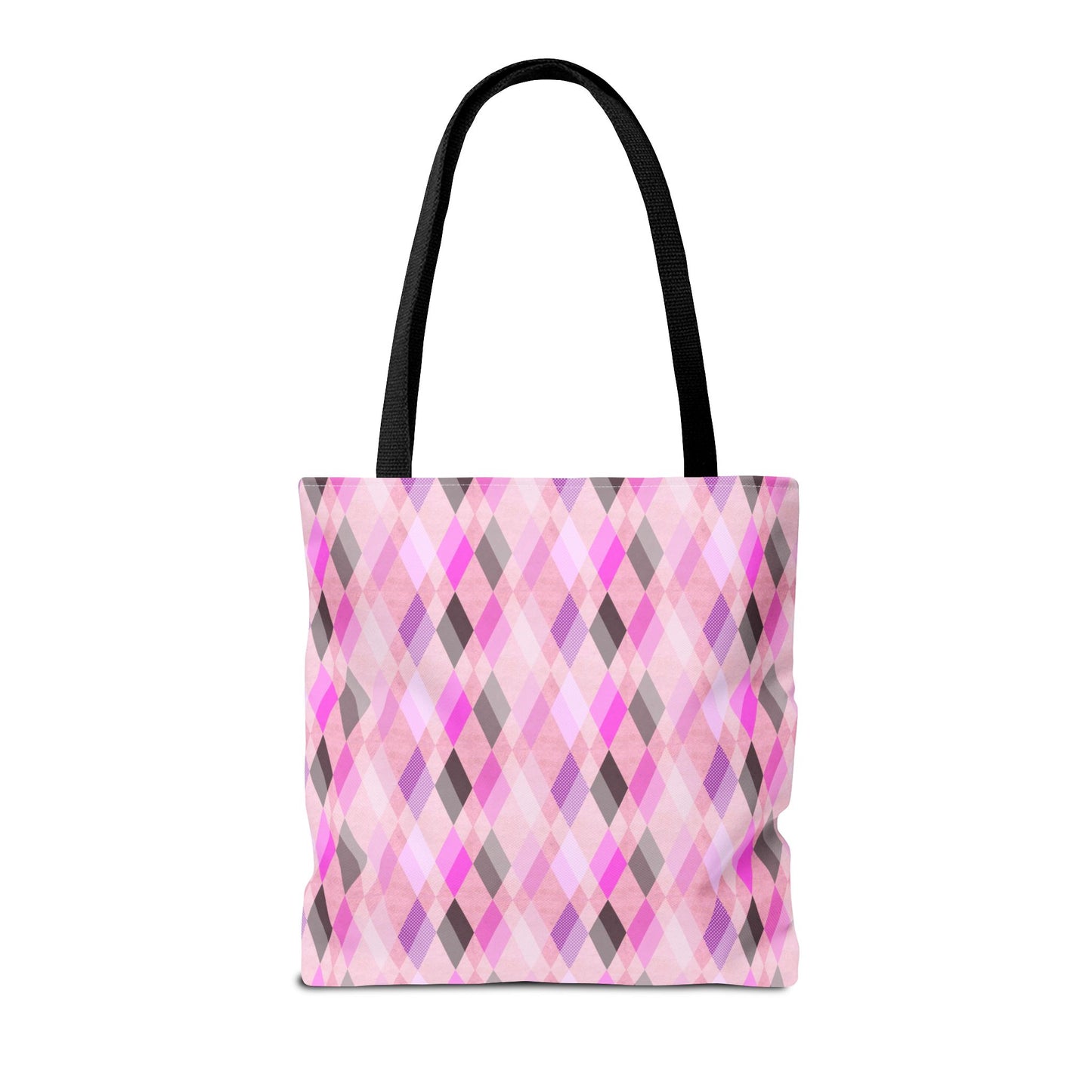 Classic Tote - Chic Pink Argyle Inspired