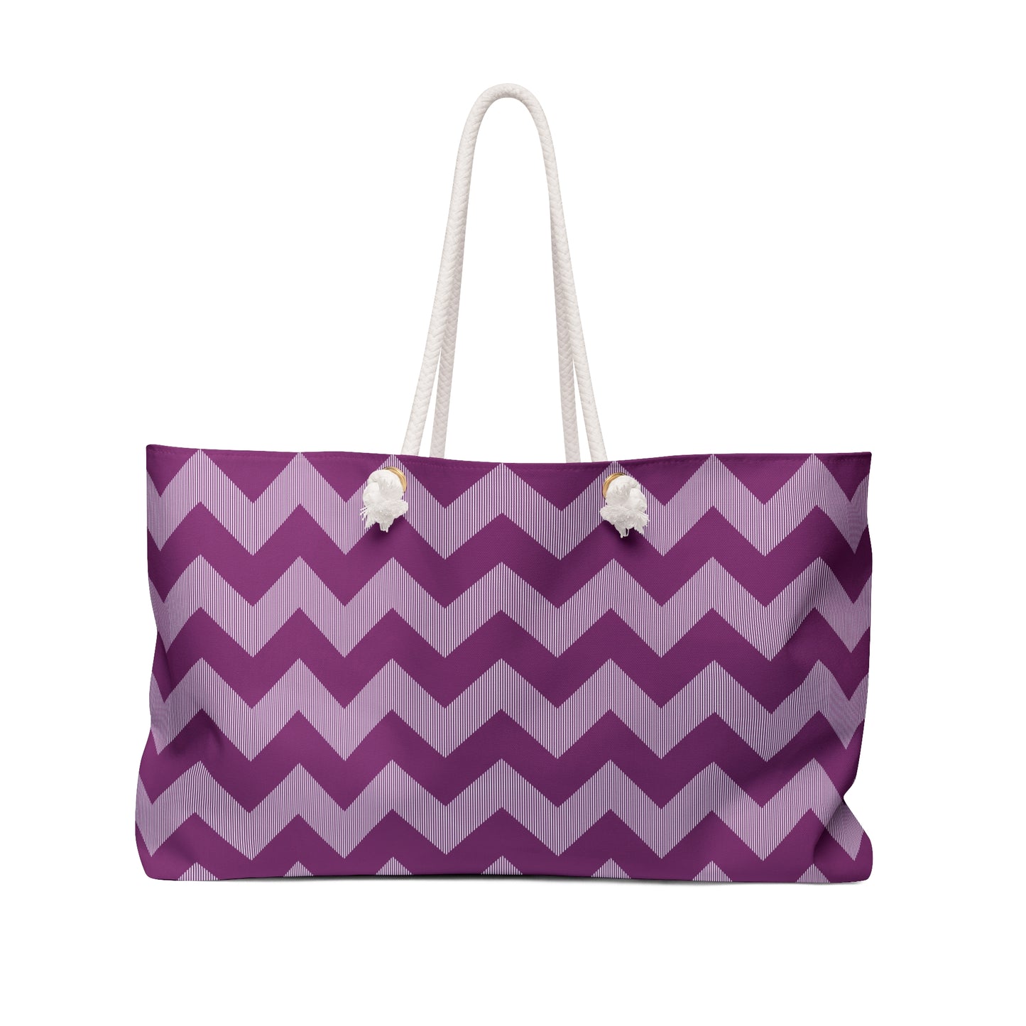 Weekender Bag - Chic Purple Zigzag