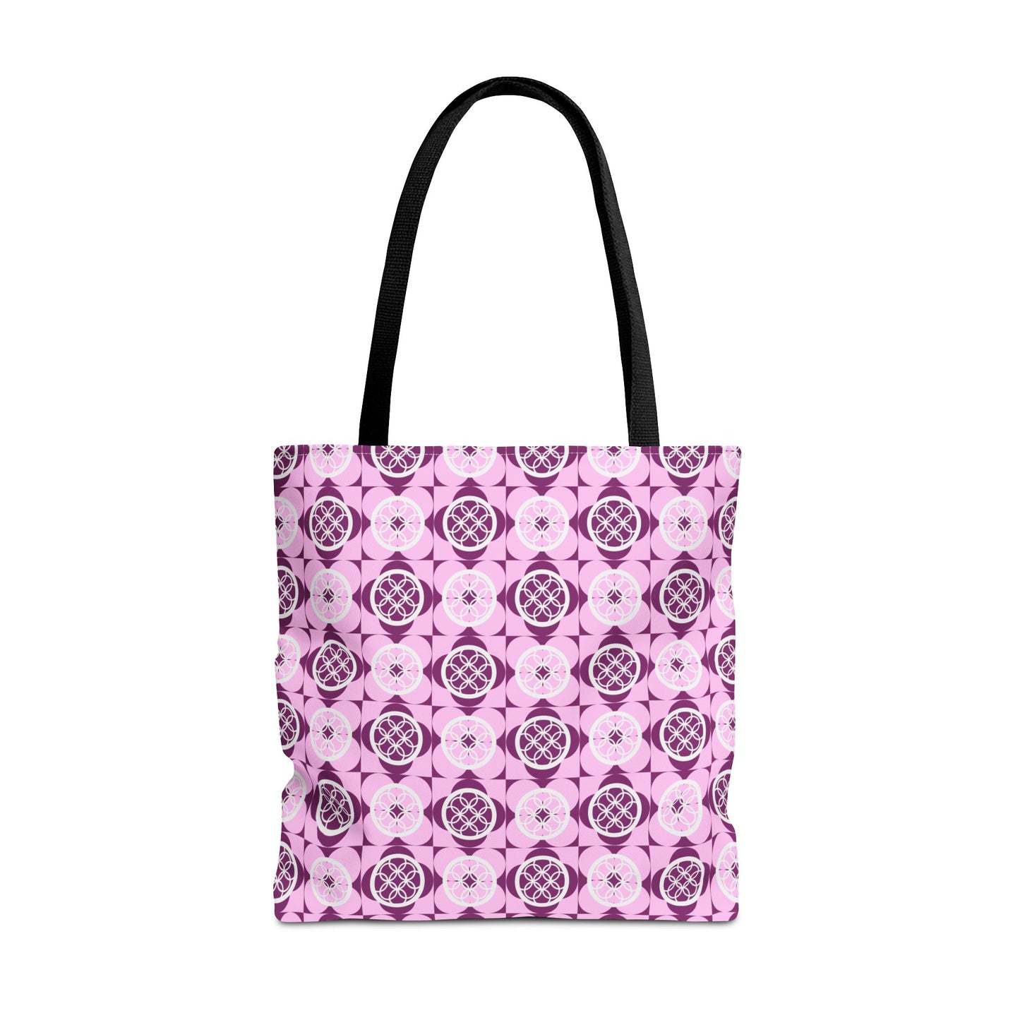 Classic Tote - Vibrant Pink Geometric Floral
