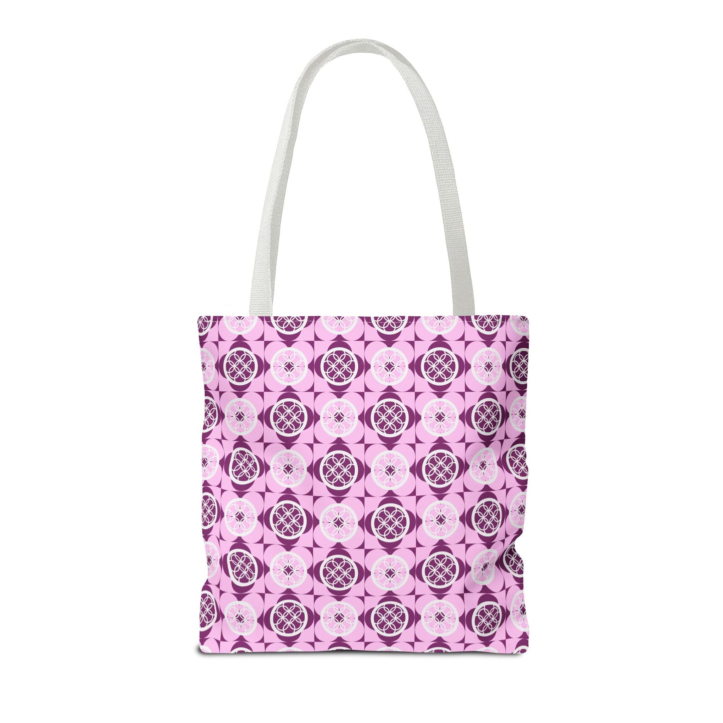 Classic Tote - Vibrant Pink Geometric Floral