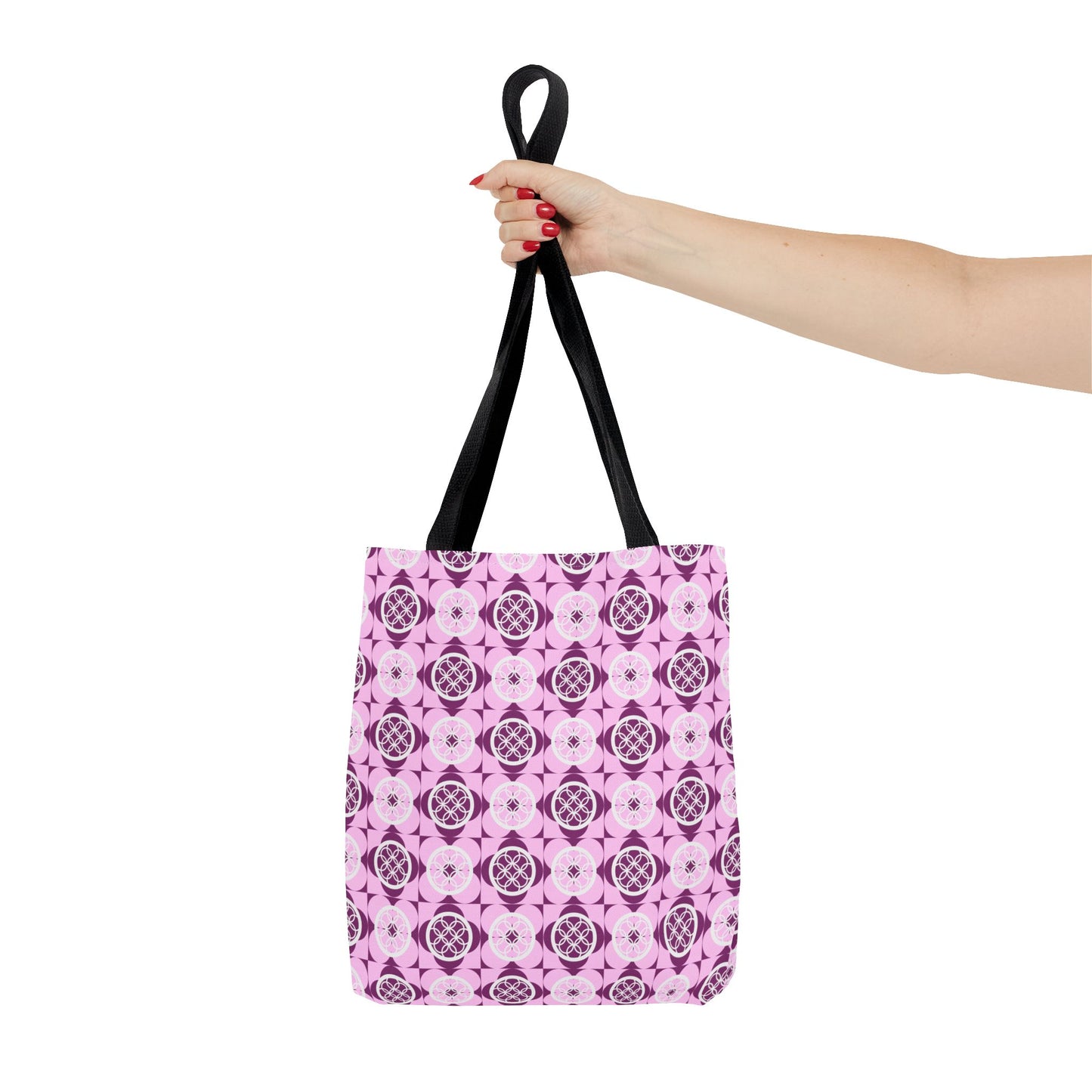 Classic Tote - Vibrant Pink Geometric Floral