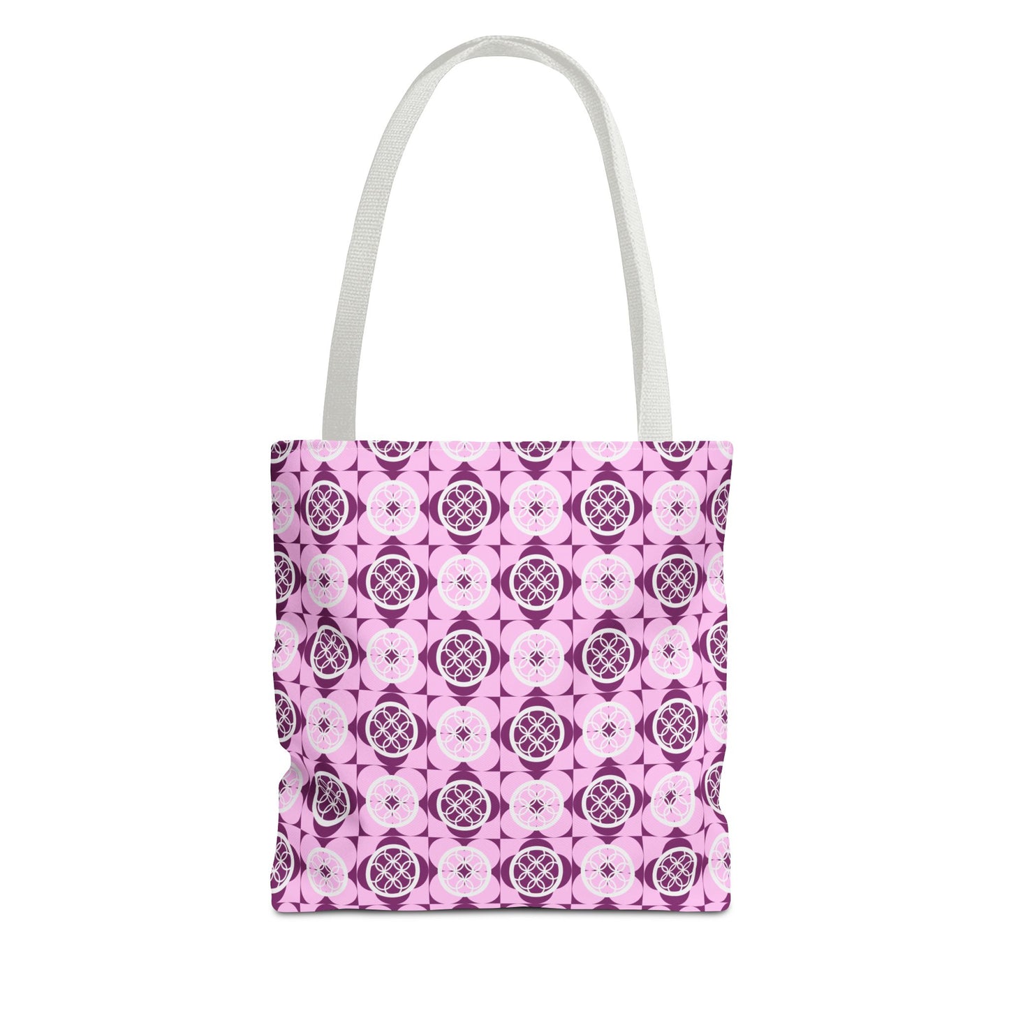 Classic Tote - Vibrant Pink Geometric Floral