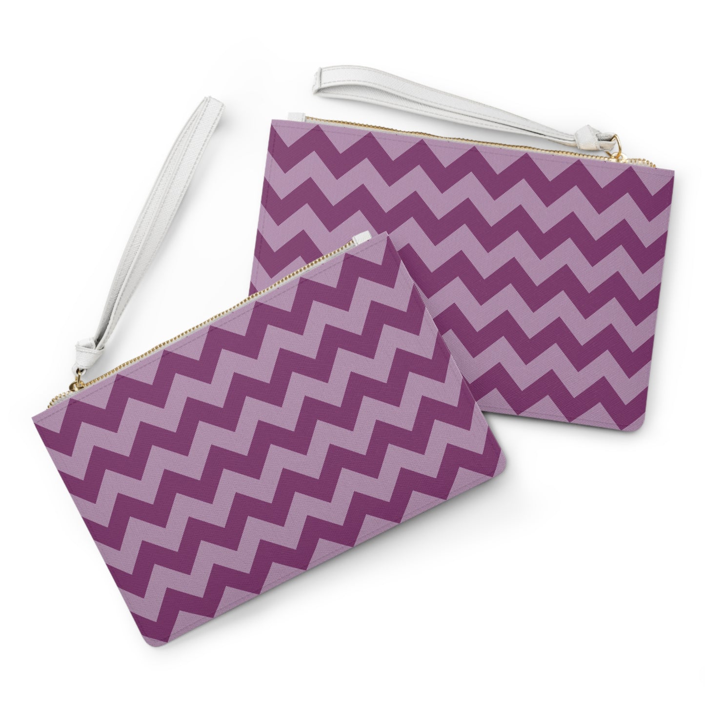 Clutch Bag - Chic Purple Zigzag