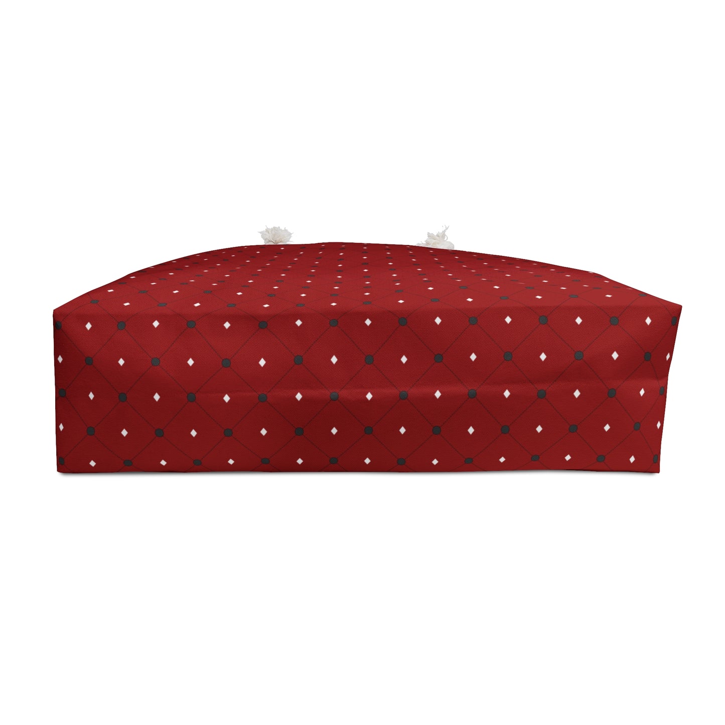 Weekender Bag - Red with Black Tuft-look