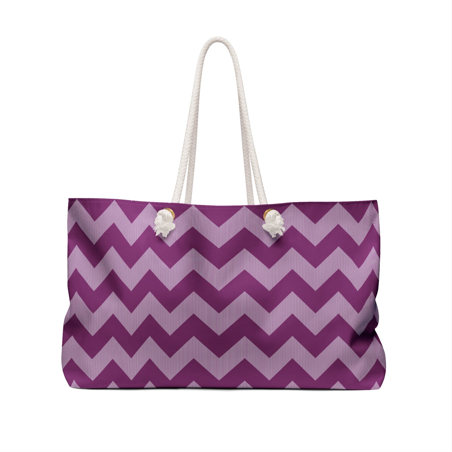Weekender Bag - Chic Purple Zigzag