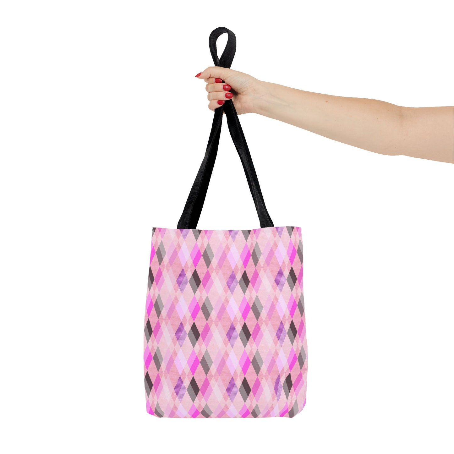 Classic Tote - Chic Pink Argyle Inspired