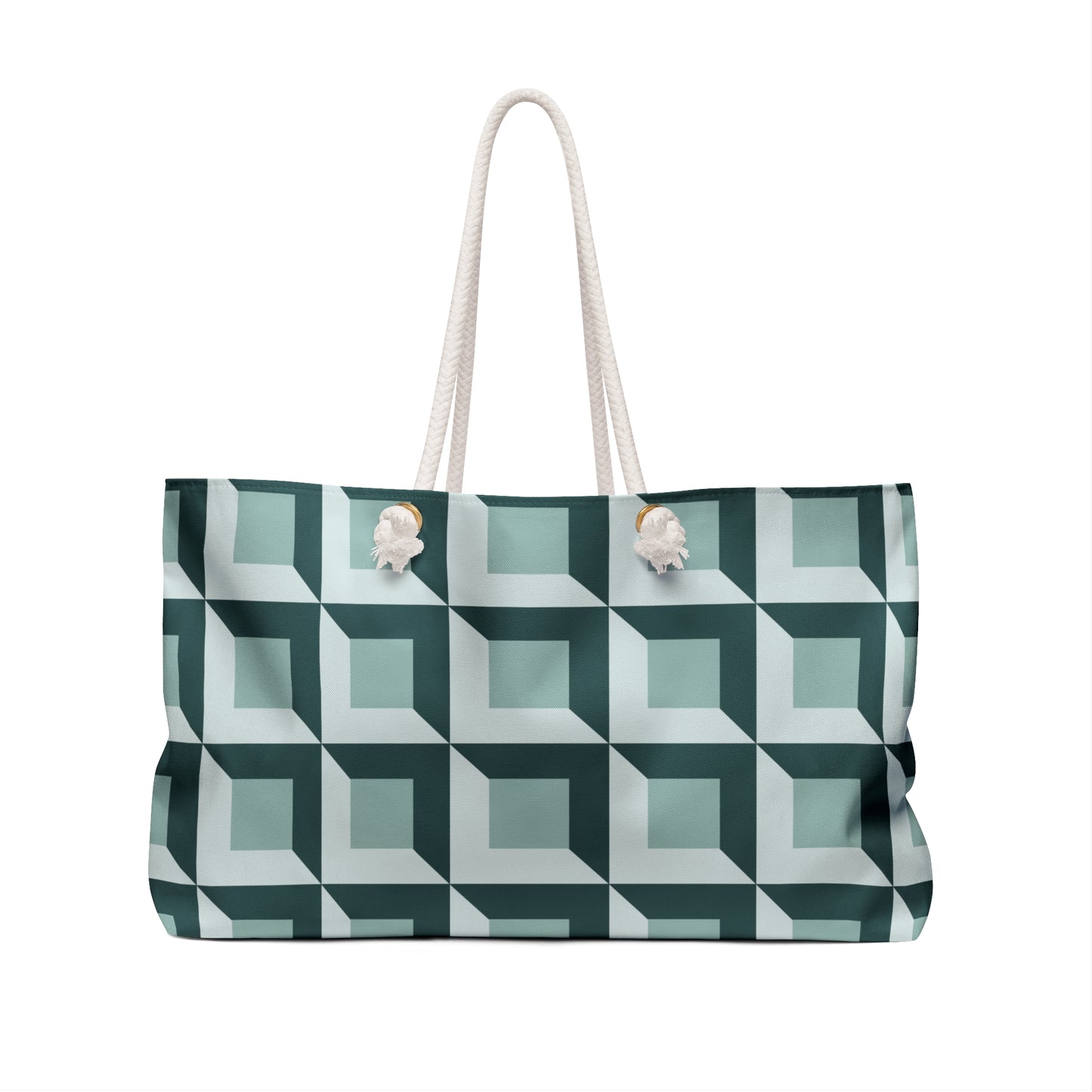 Geometric Pattern Weekender Bag - Stylish Travel Companion for Getaways