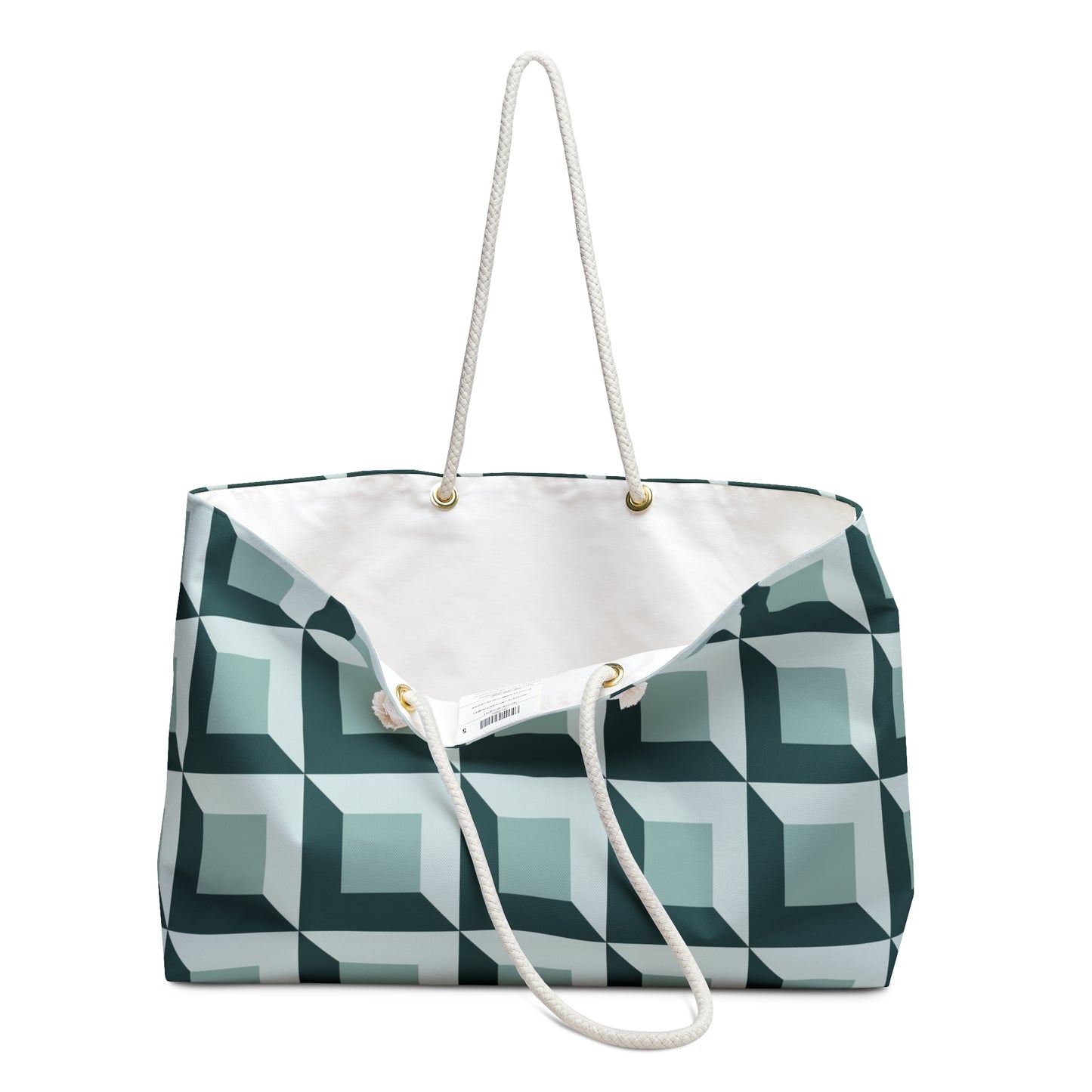 Geometric Pattern Weekender Bag - Stylish Travel Companion for Getaways