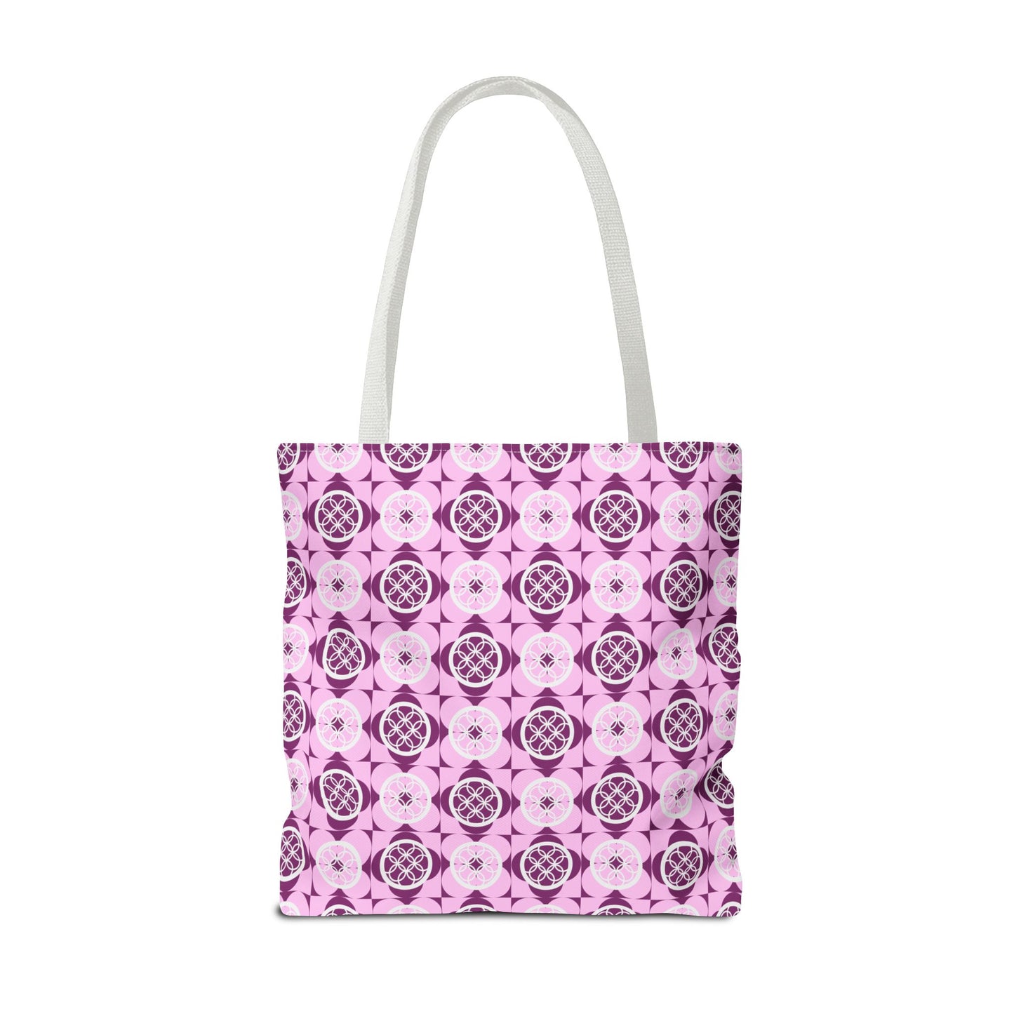 Classic Tote - Vibrant Pink Geometric Floral