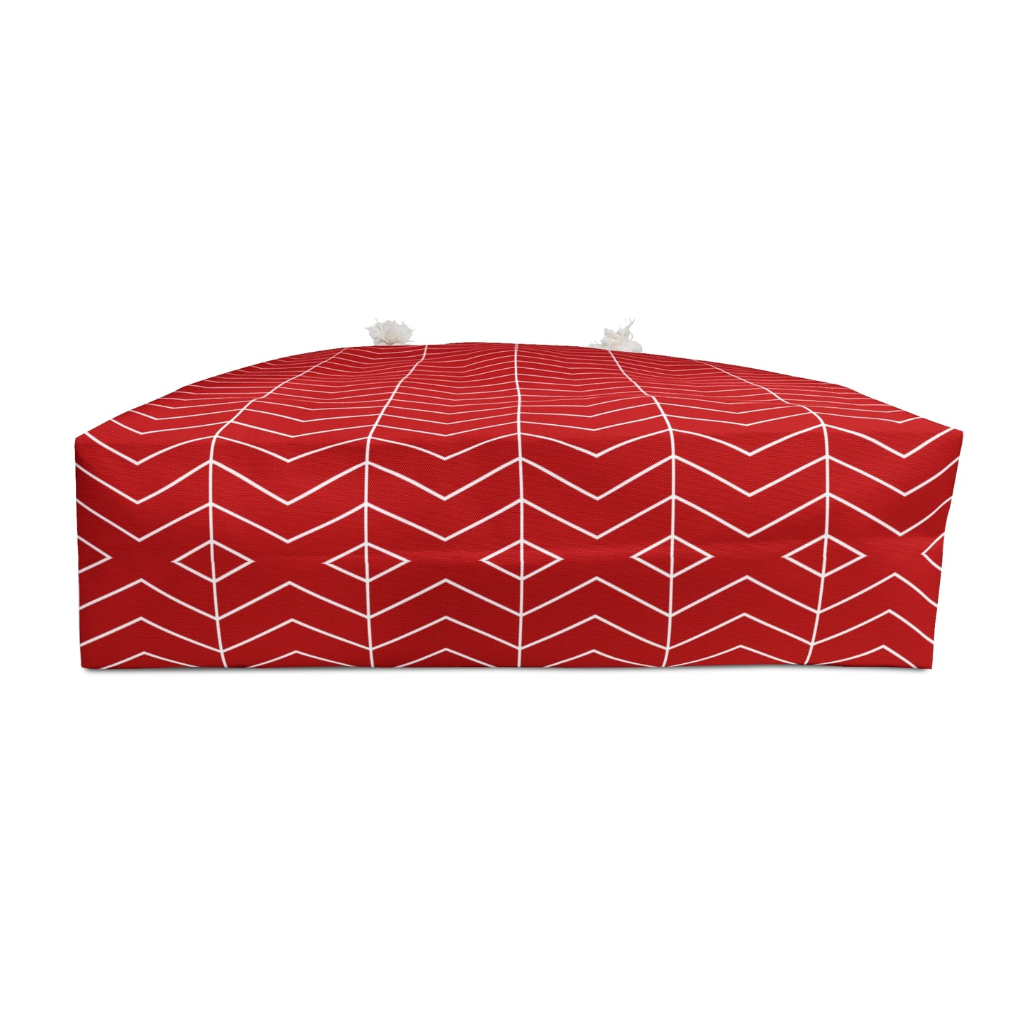 Weekender Bag - Stylish Red Chevron Pattern