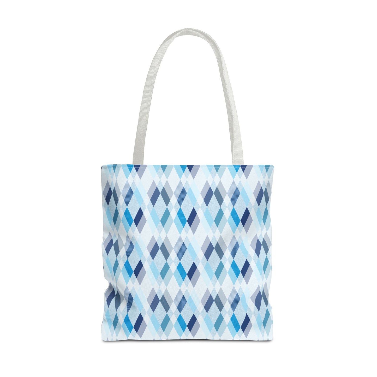 Classic Tote - Stylish Blue Argyle Inspired