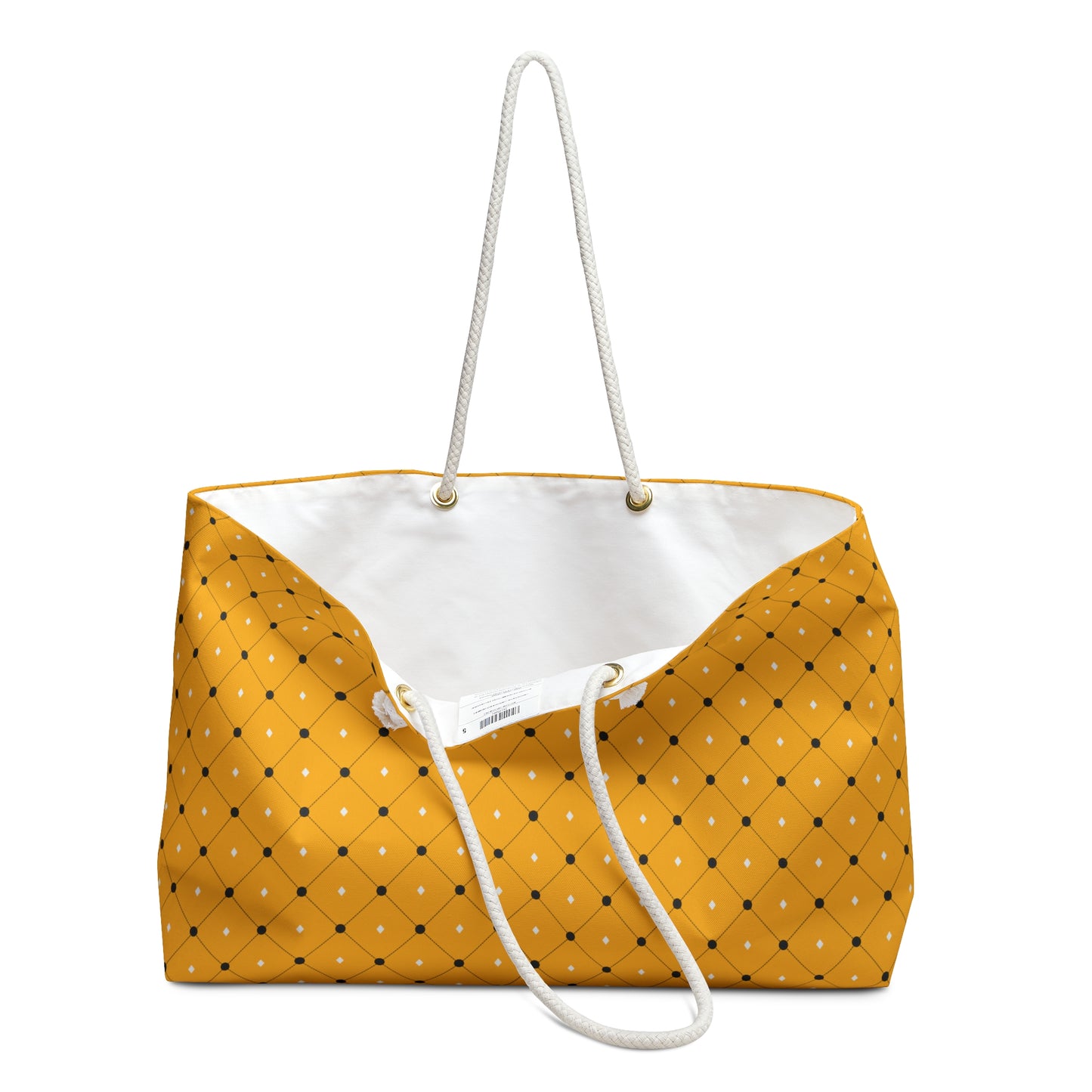 Weekender Bag - Chic Yellow Tuft Look