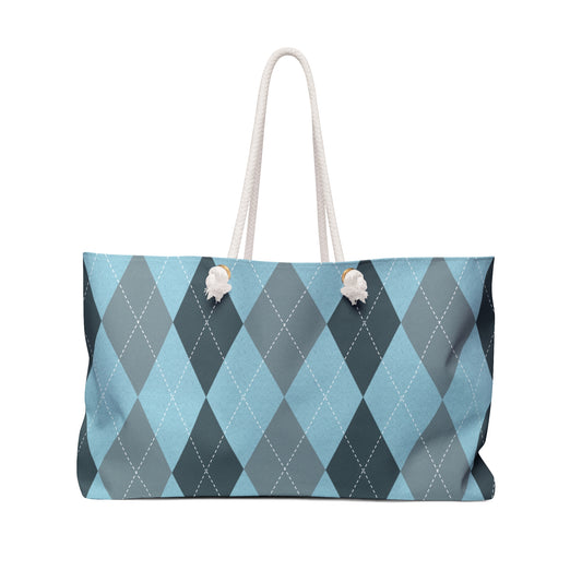 Weekender Bag - Blues and Grey