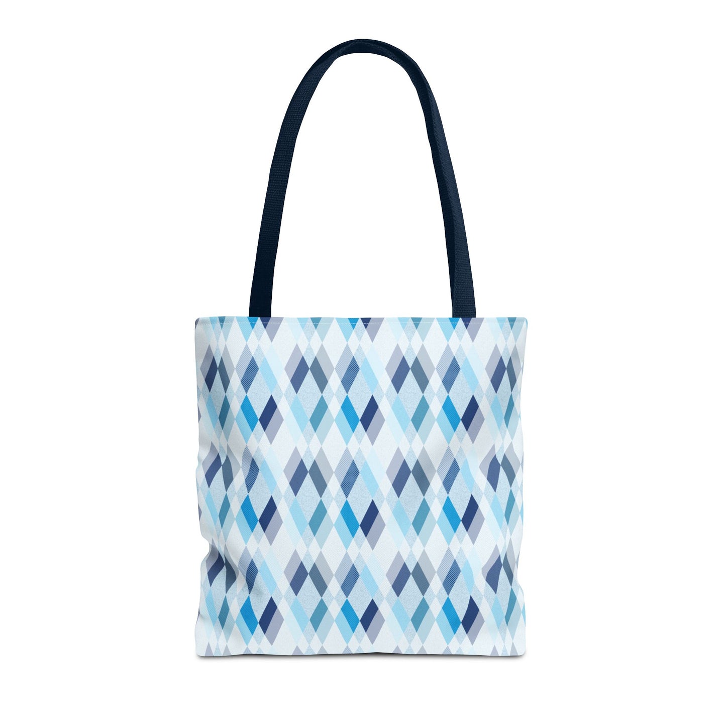 Classic Tote - Stylish Blue Argyle Inspired