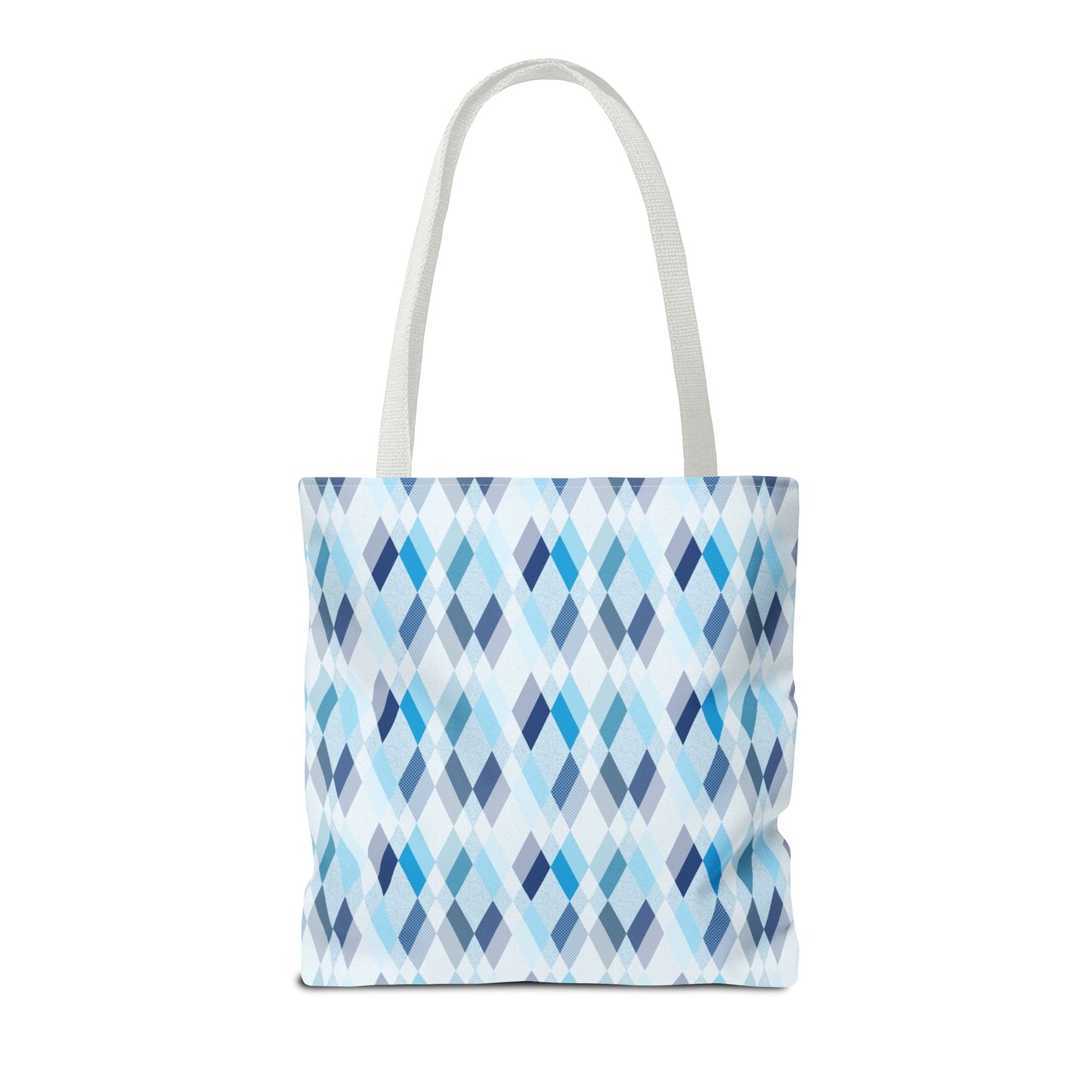 Classic Tote - Stylish Blue Argyle Inspired