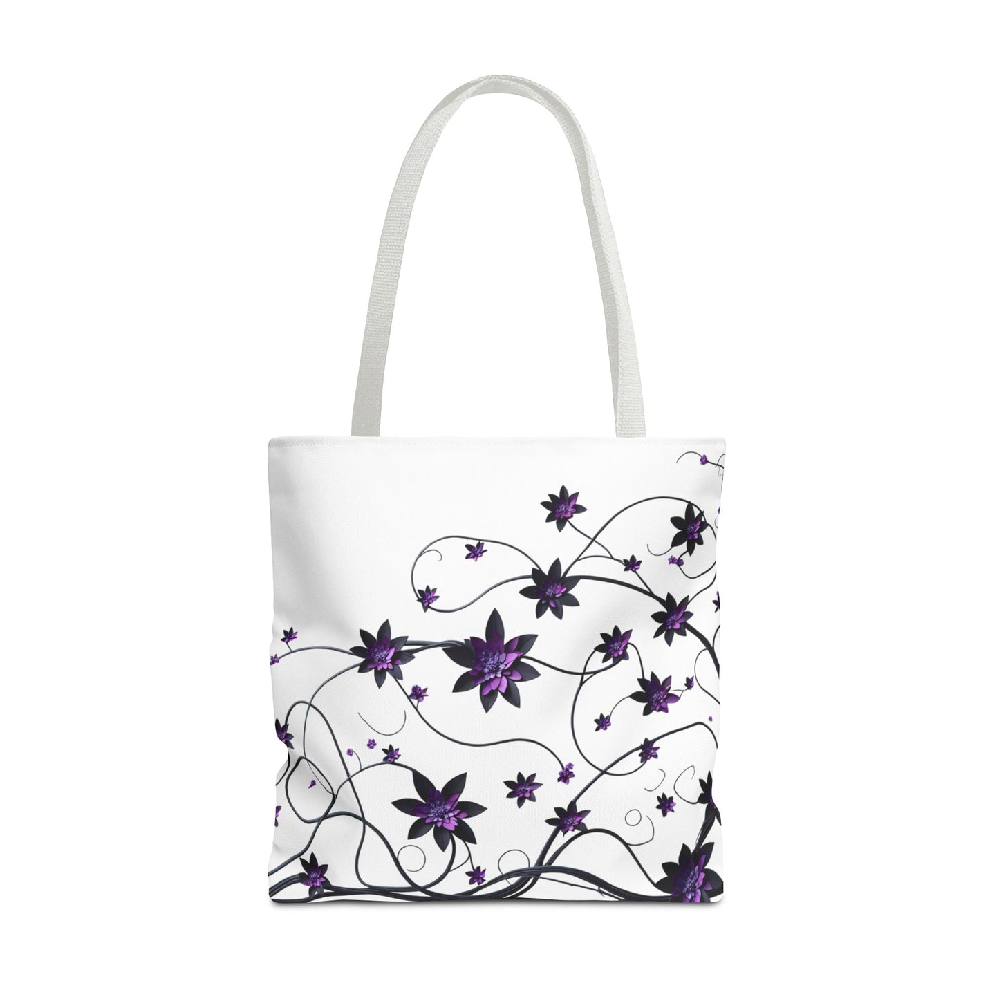 Classic Tote - Purple Flowers on Vines