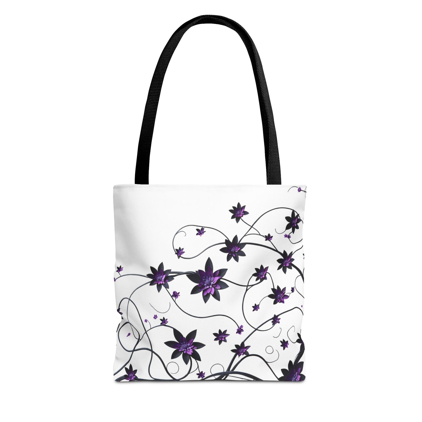 Classic Tote - Purple Flowers on Vines