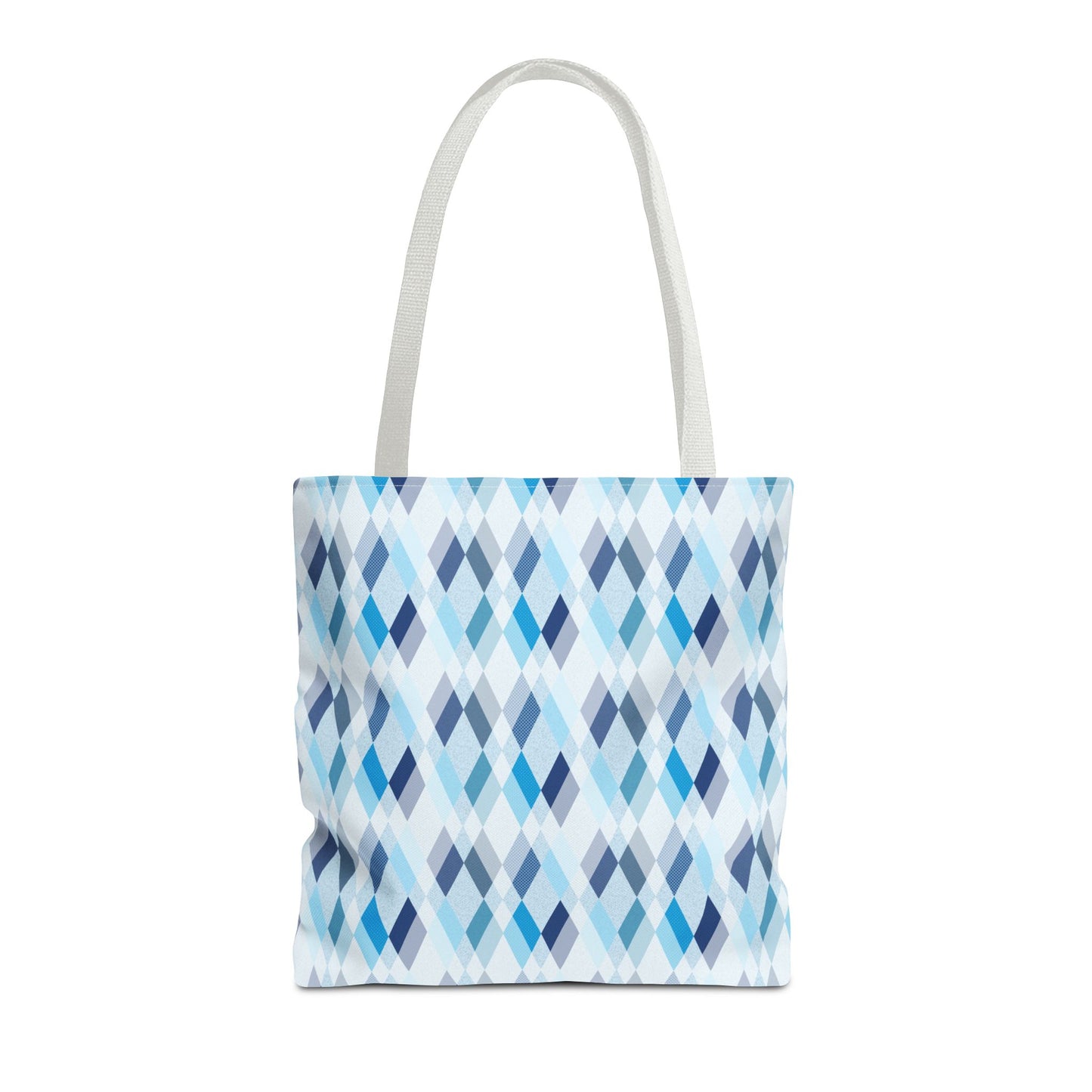 Classic Tote - Stylish Blue Argyle Inspired
