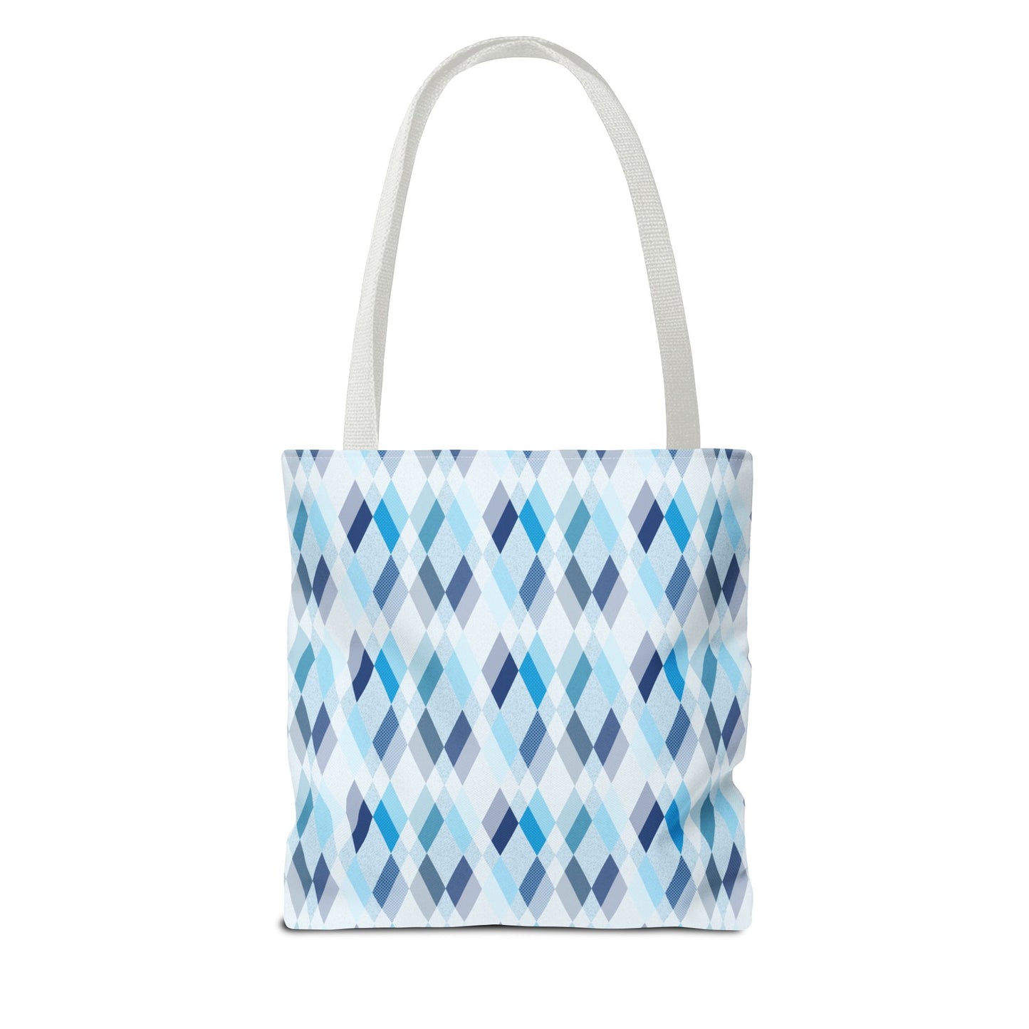 Classic Tote - Stylish Blue Argyle Inspired