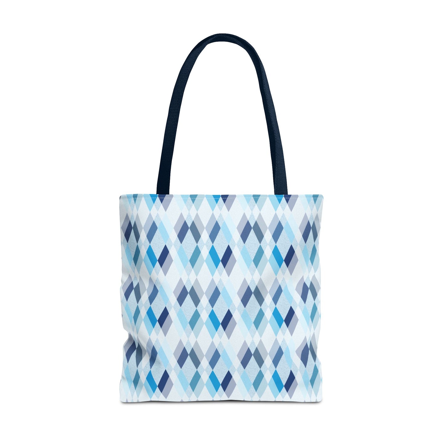 Classic Tote - Stylish Blue Argyle Inspired