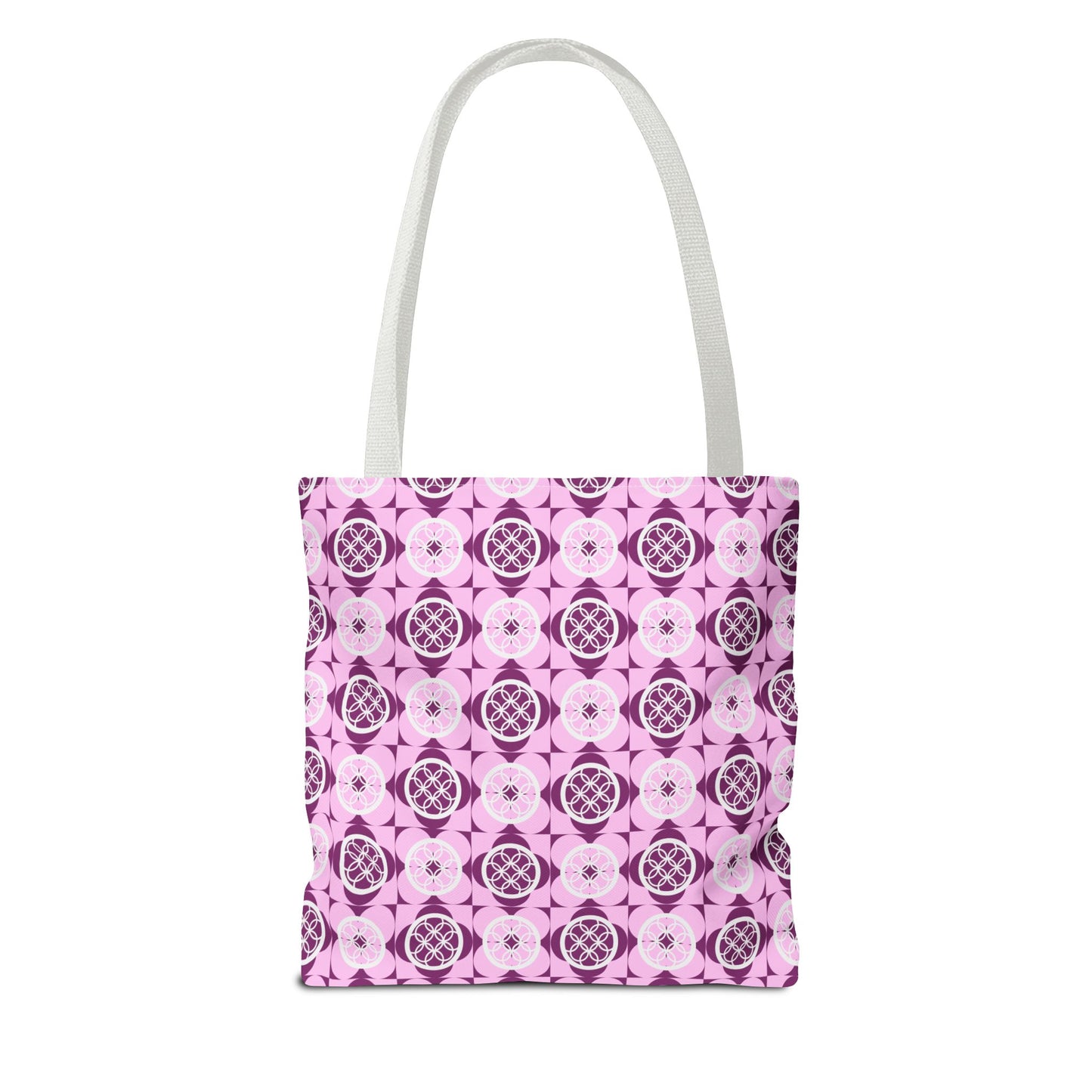 Classic Tote - Vibrant Pink Geometric Floral