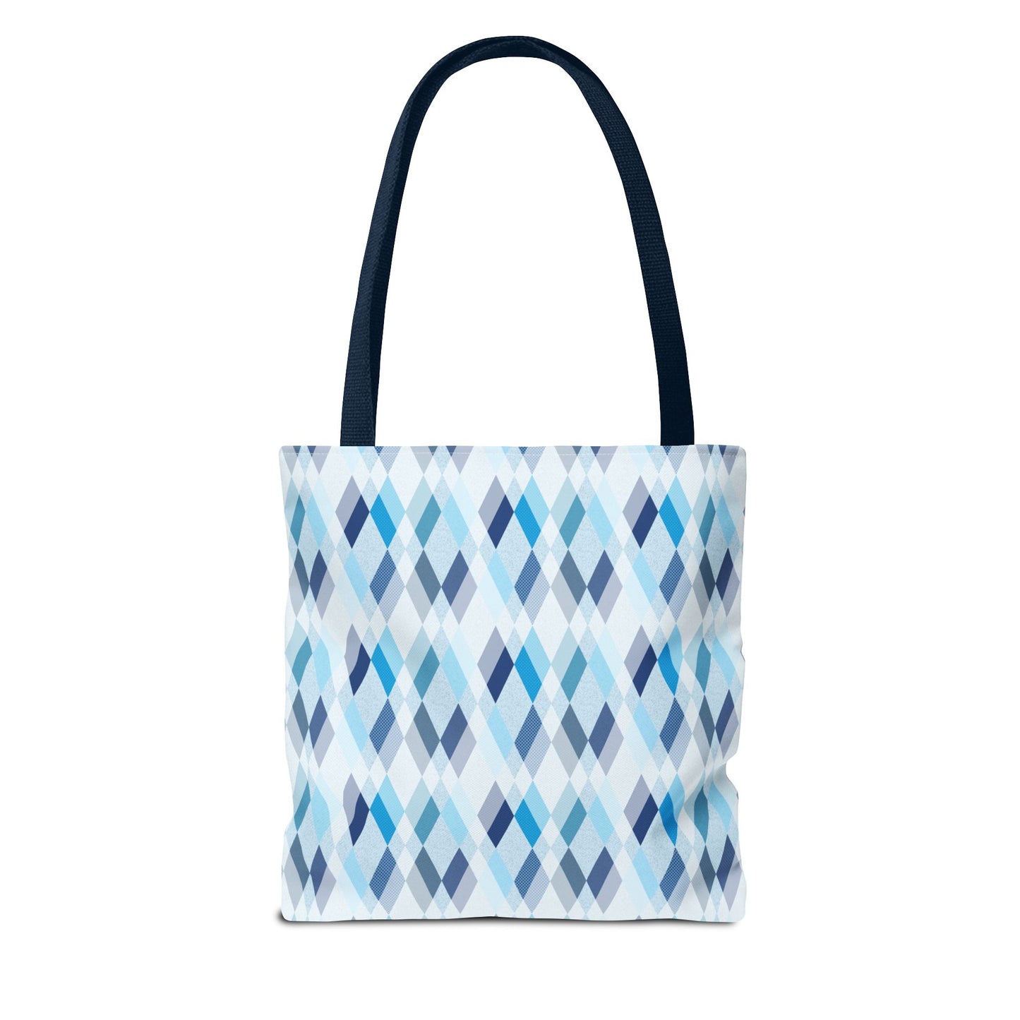 Classic Tote - Stylish Blue Argyle Inspired