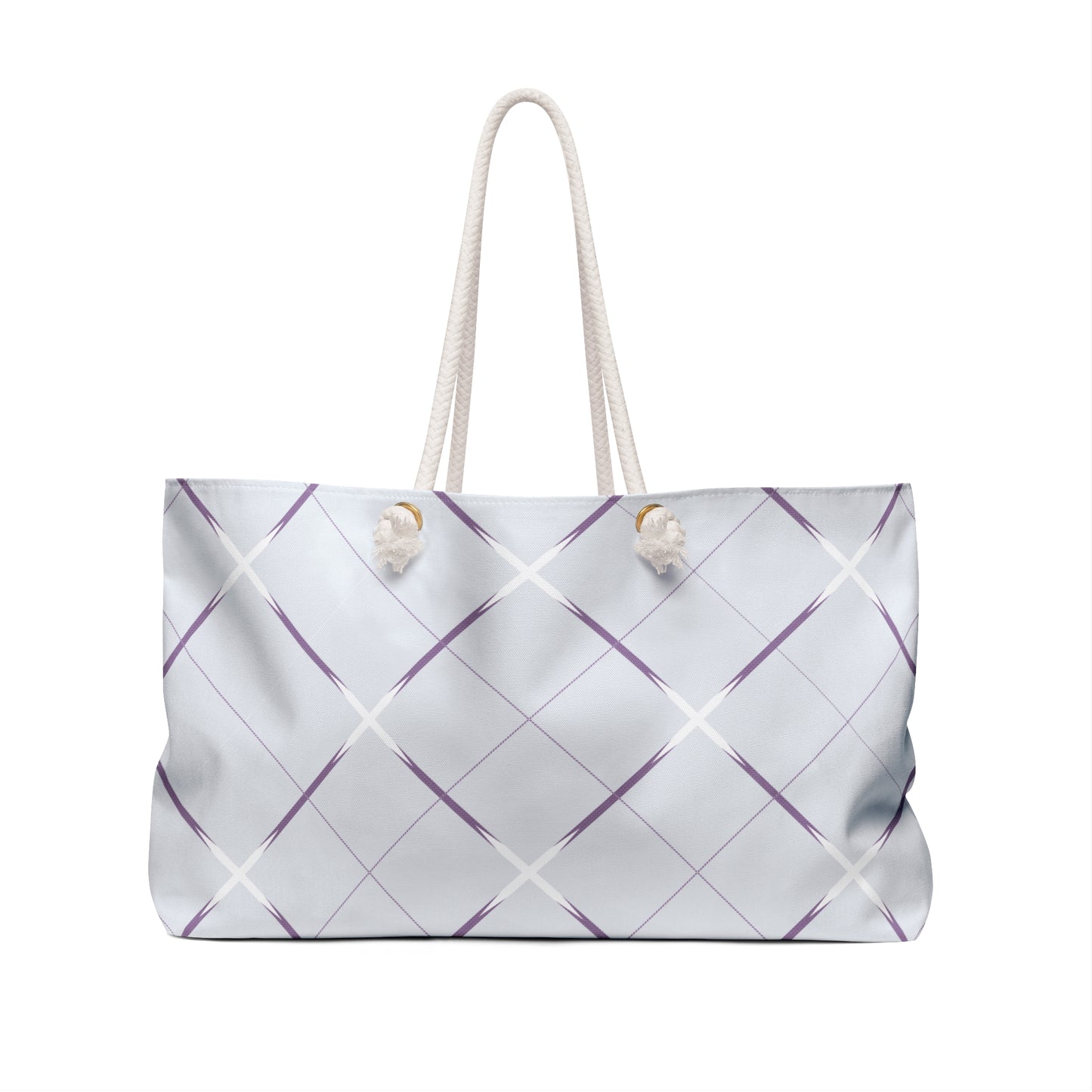 Weekender Bag - Stylish Purple Accent Pattern