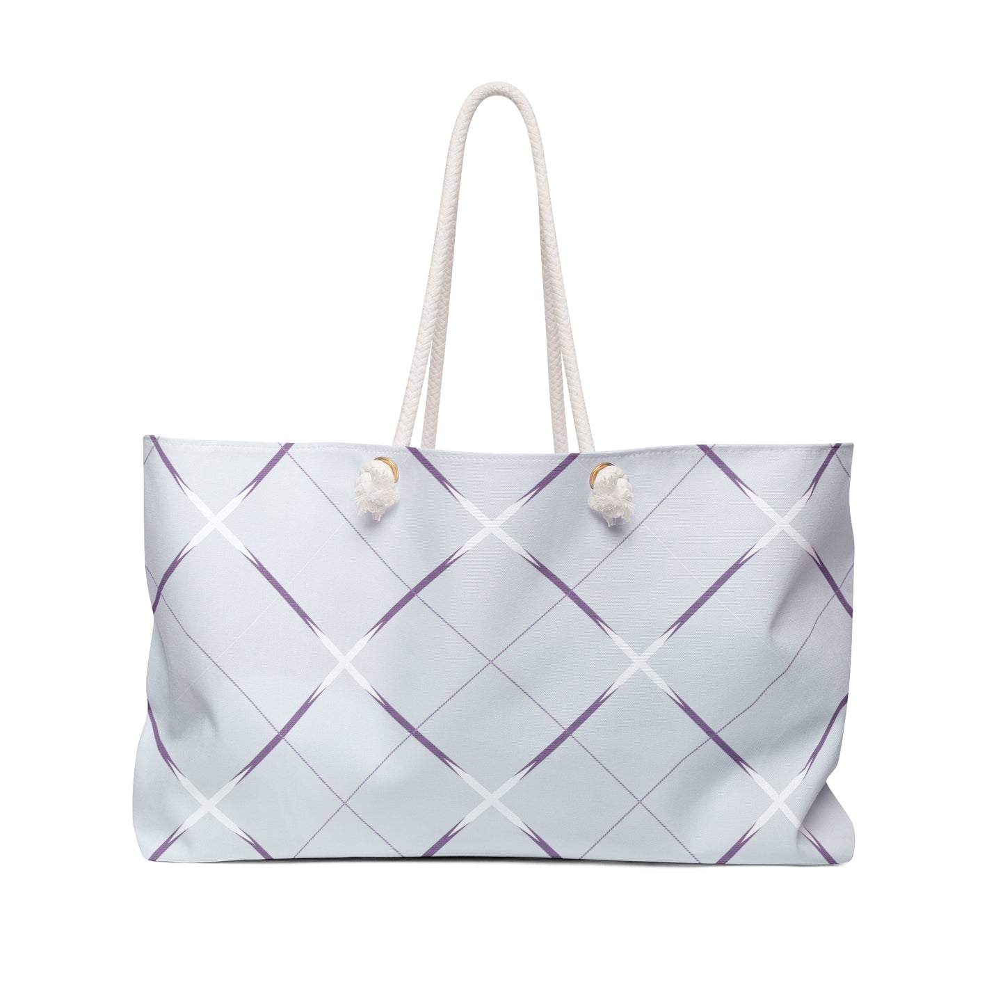 Weekender Bag - Stylish Purple Accent Pattern